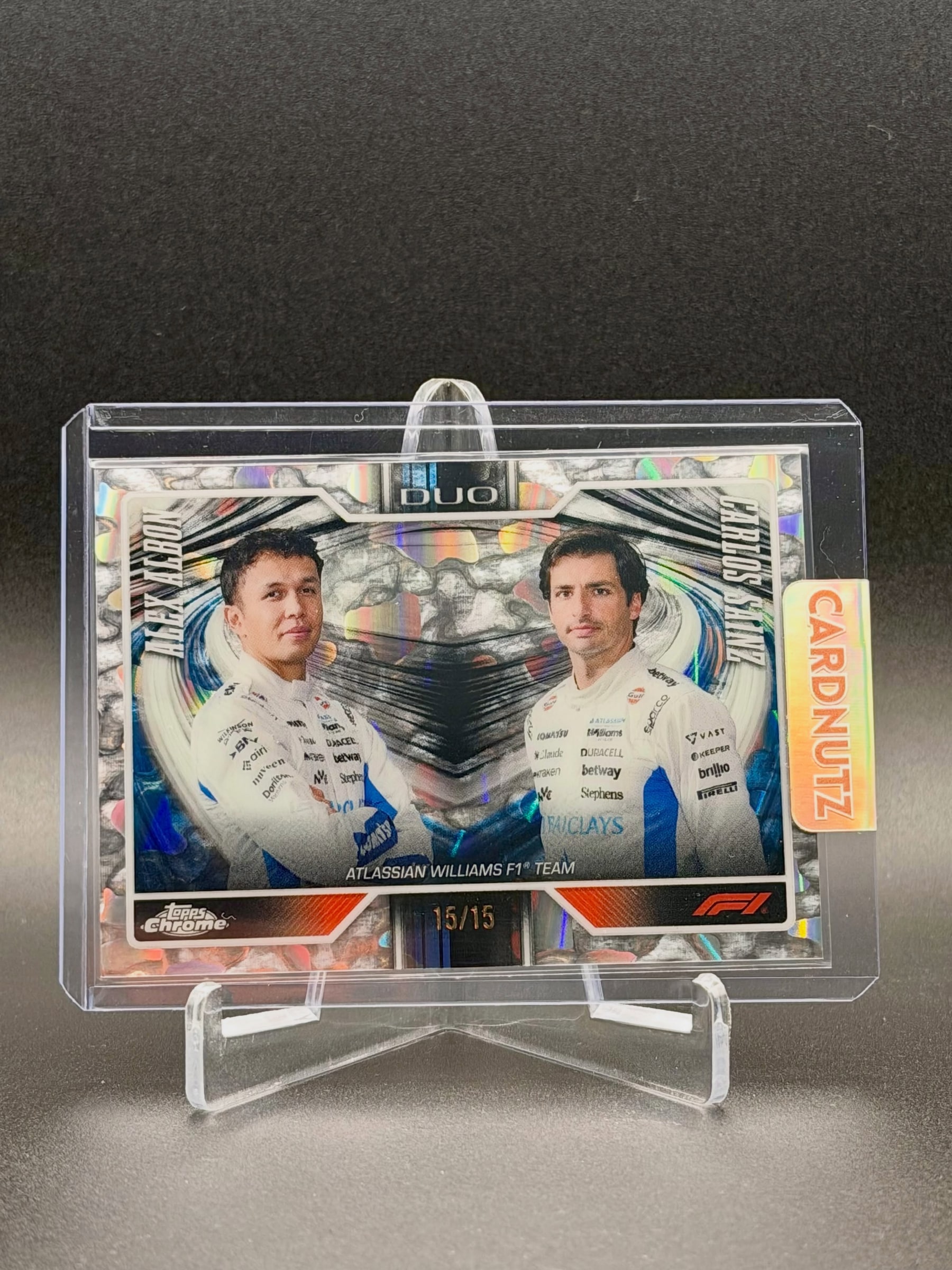 Alex Albon / Carlos Sainz Molten Mercury serial 15 of 15