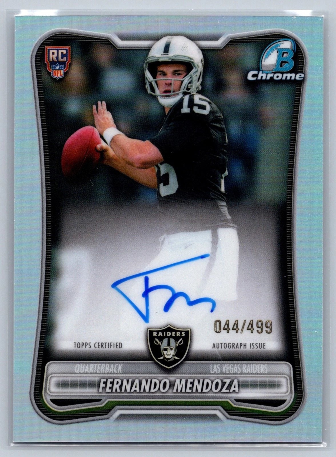 Fernando Mendoza Refractor serial 44 of 499