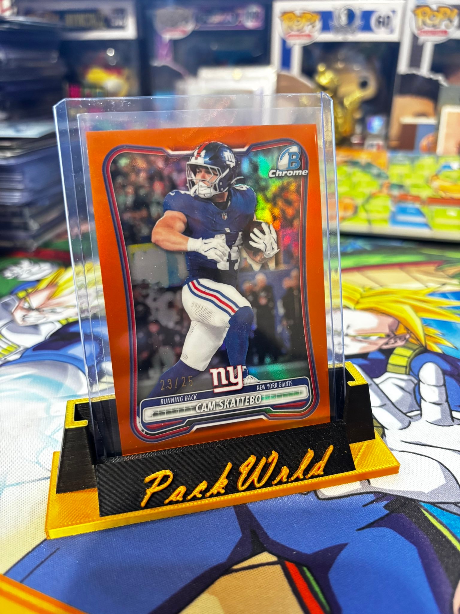 Cam Skattebo Orange Refractor serial 23 of 25