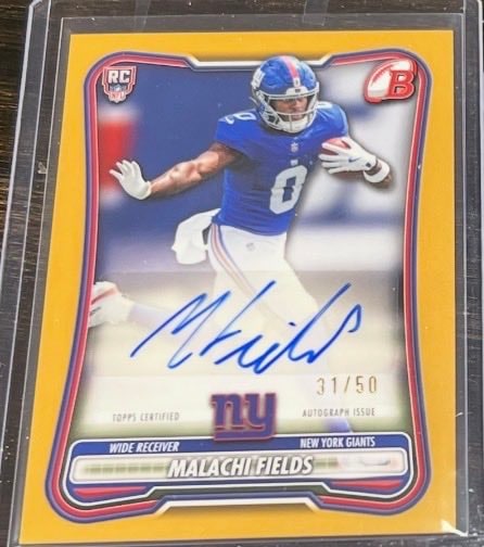 Malachi Fields Gold serial 31 of 50