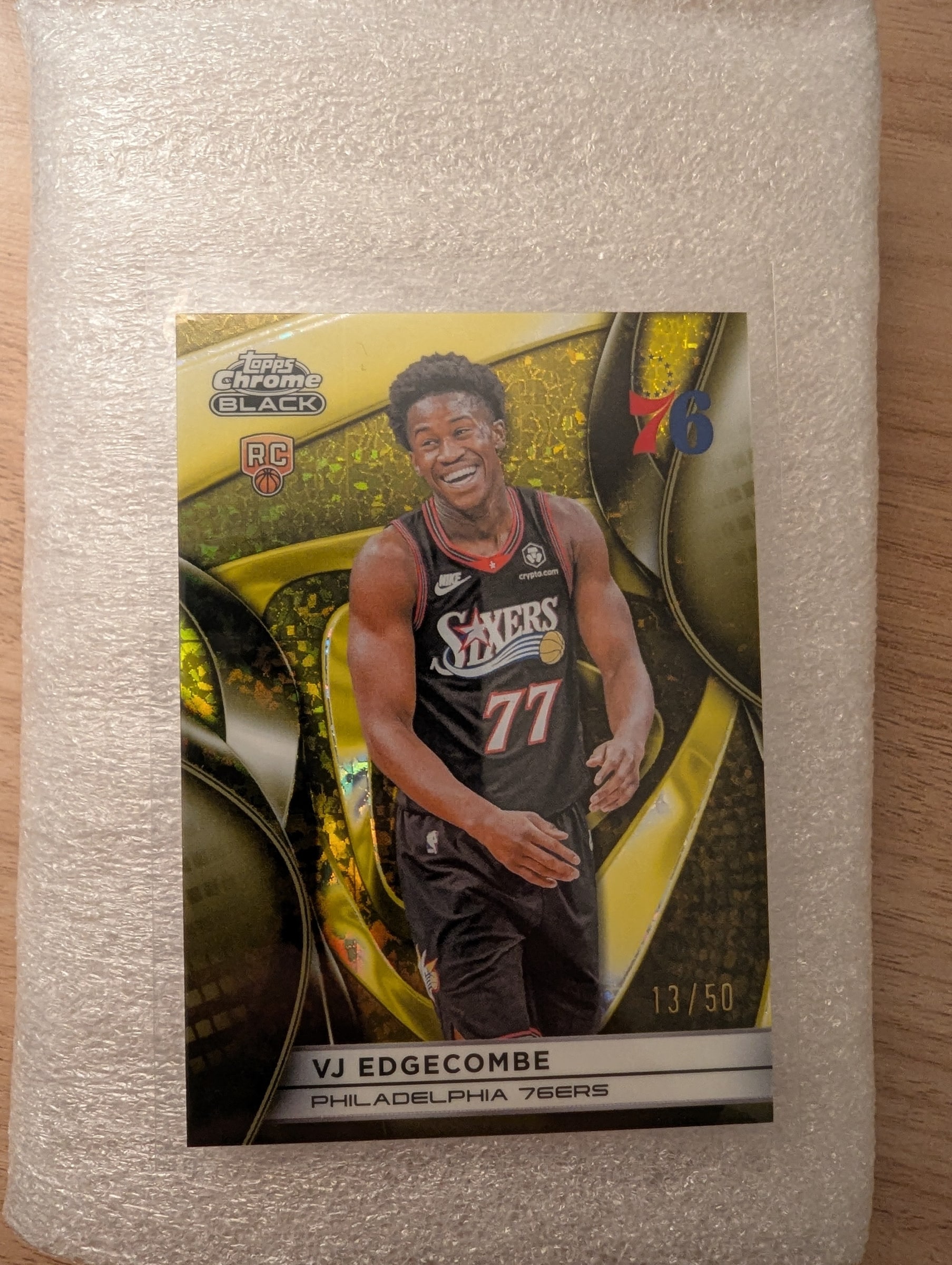 VJ Edgecombe Gold serial 13 of 50