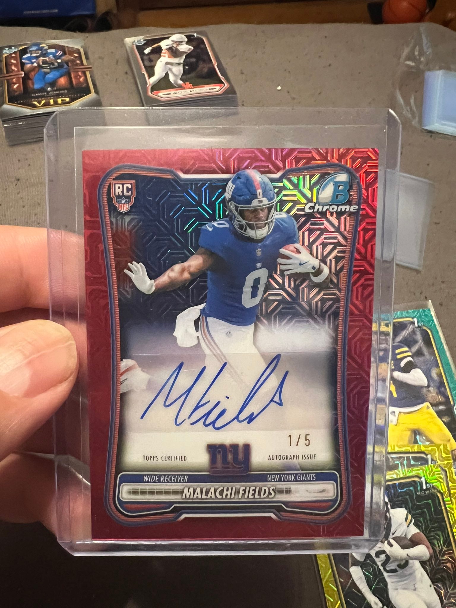 Malachi Fields Red Mojo Refractor serial 1 of 5