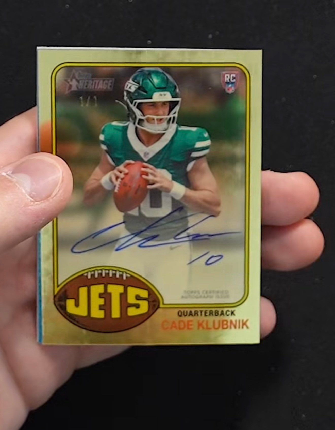 Cade Klubnik SuperFractor serial 1 of 1