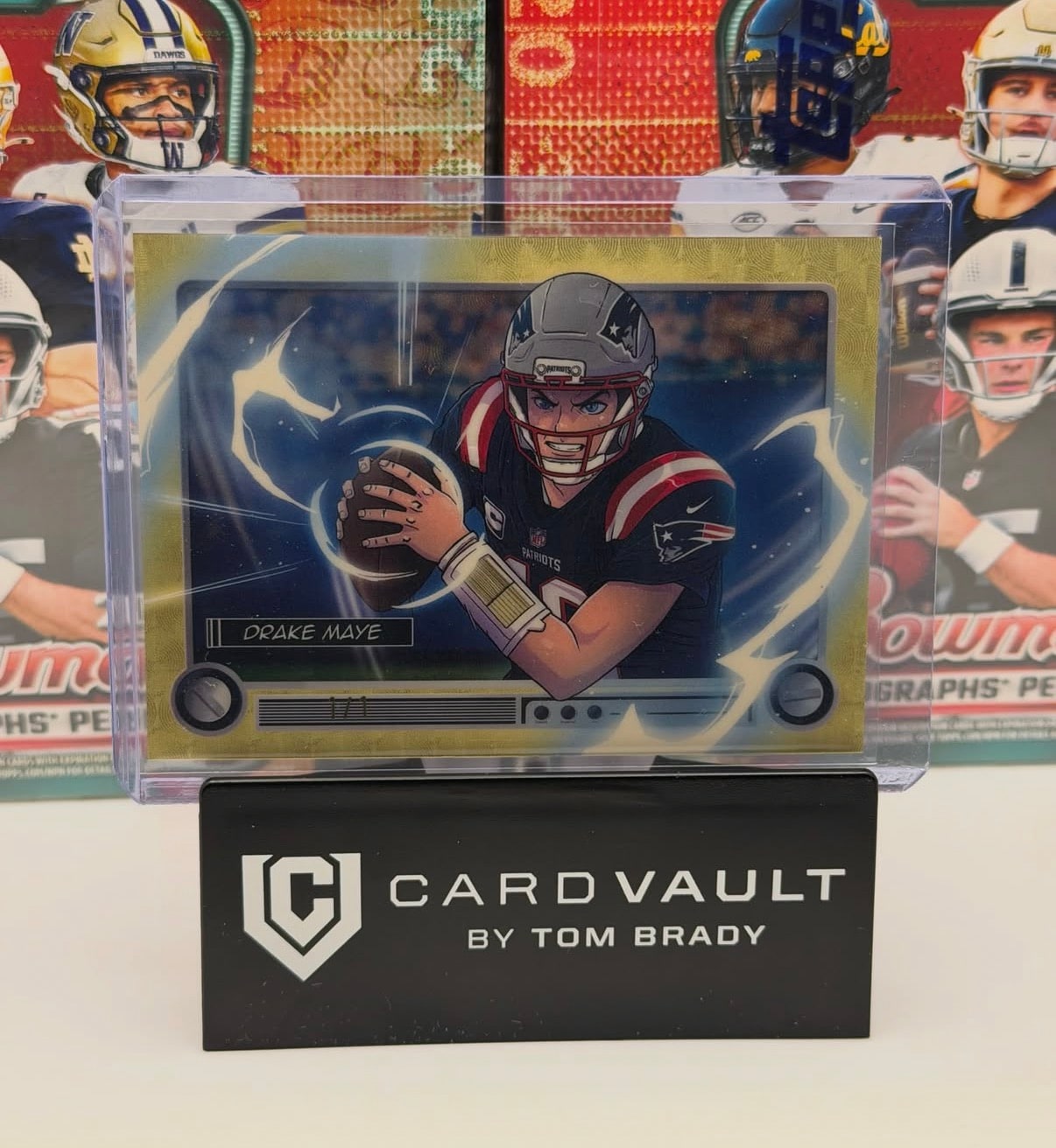 Drake Maye SuperFractor serial 1 of 1