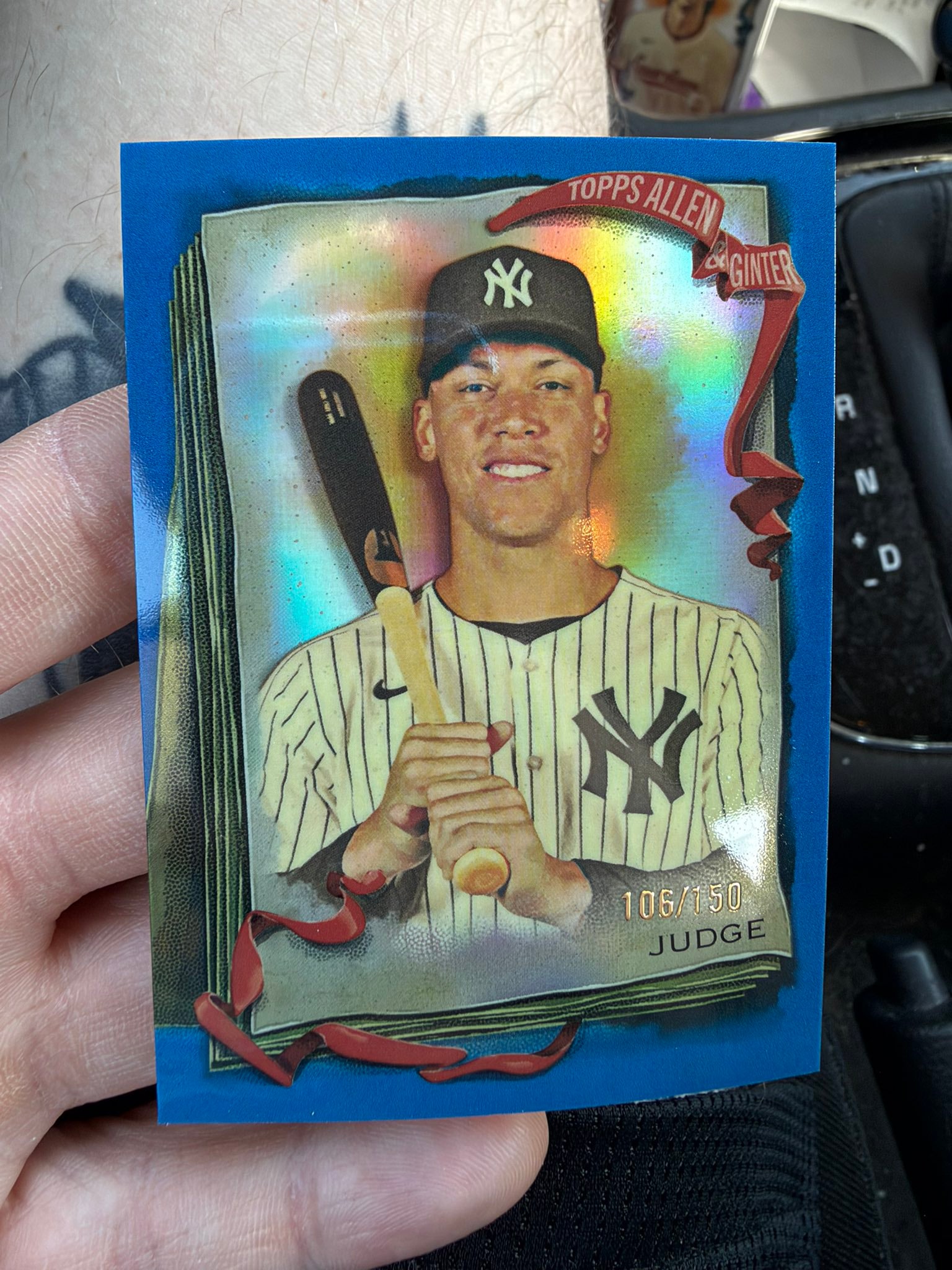 Aaron Judge Blue Refractor serial 106 of 150