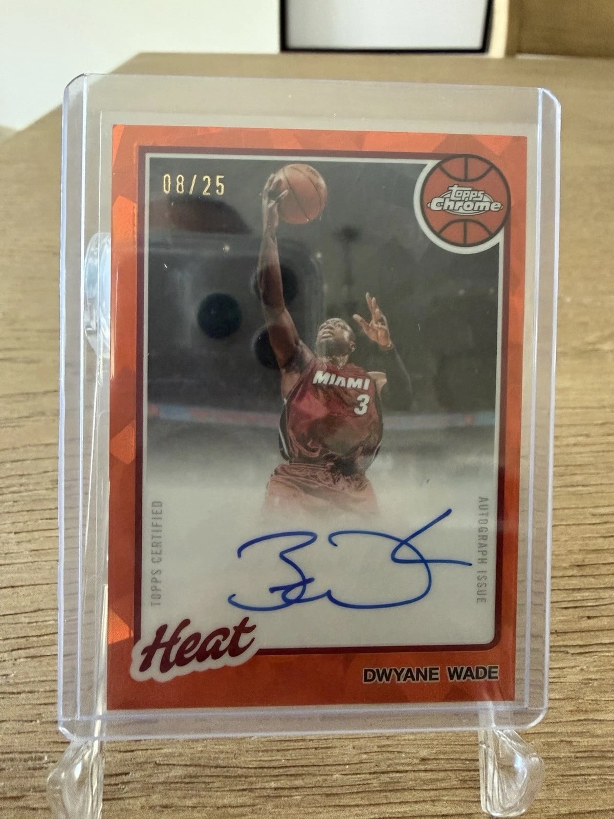 Dwyane Wade Orange Sapphire serial 8 of 25