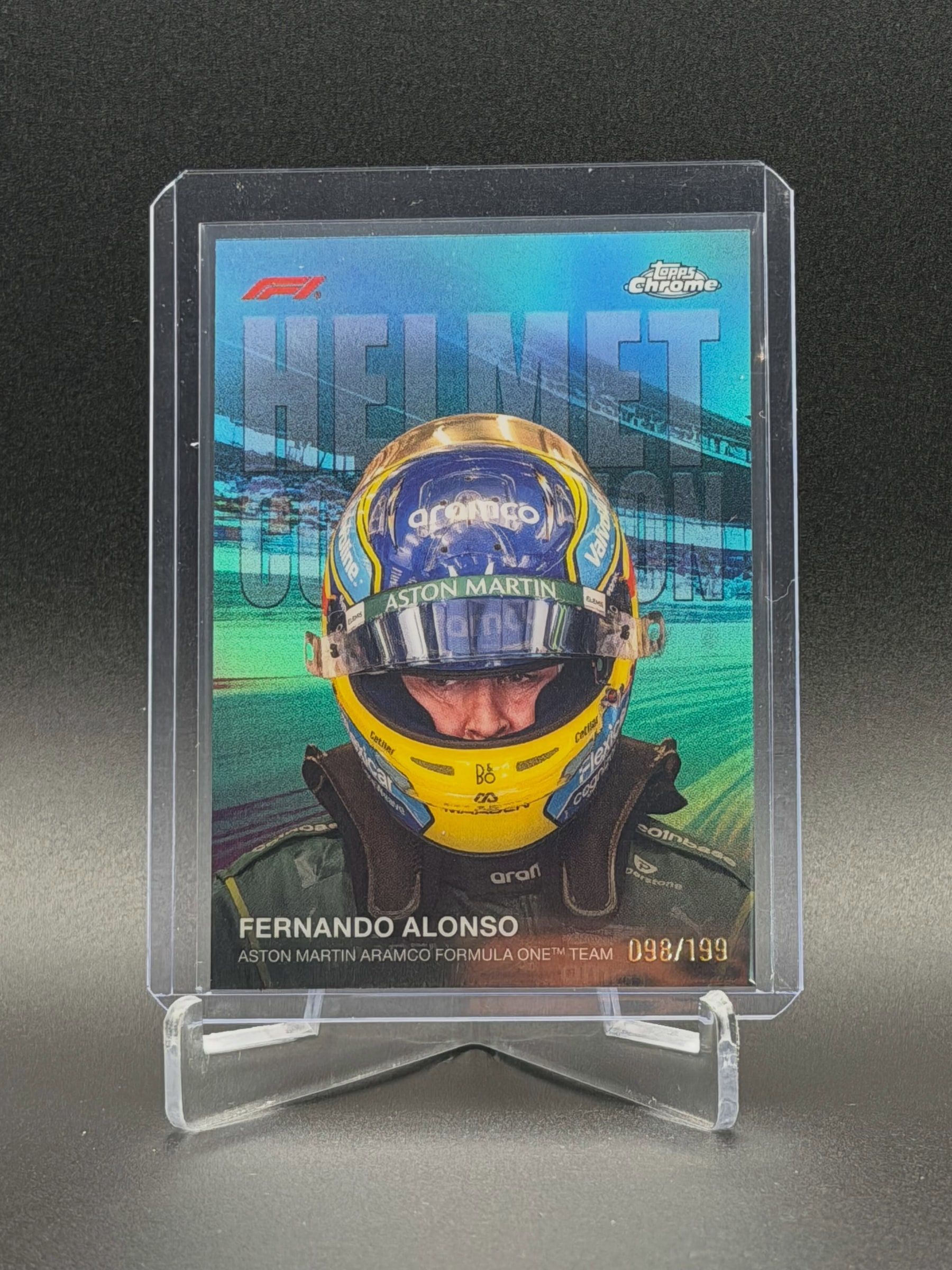 Fernando Alonso Aqua Refractor serial 98 of 199