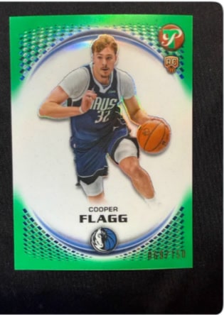 Cooper Flagg Green Refractor serial 69 of 150