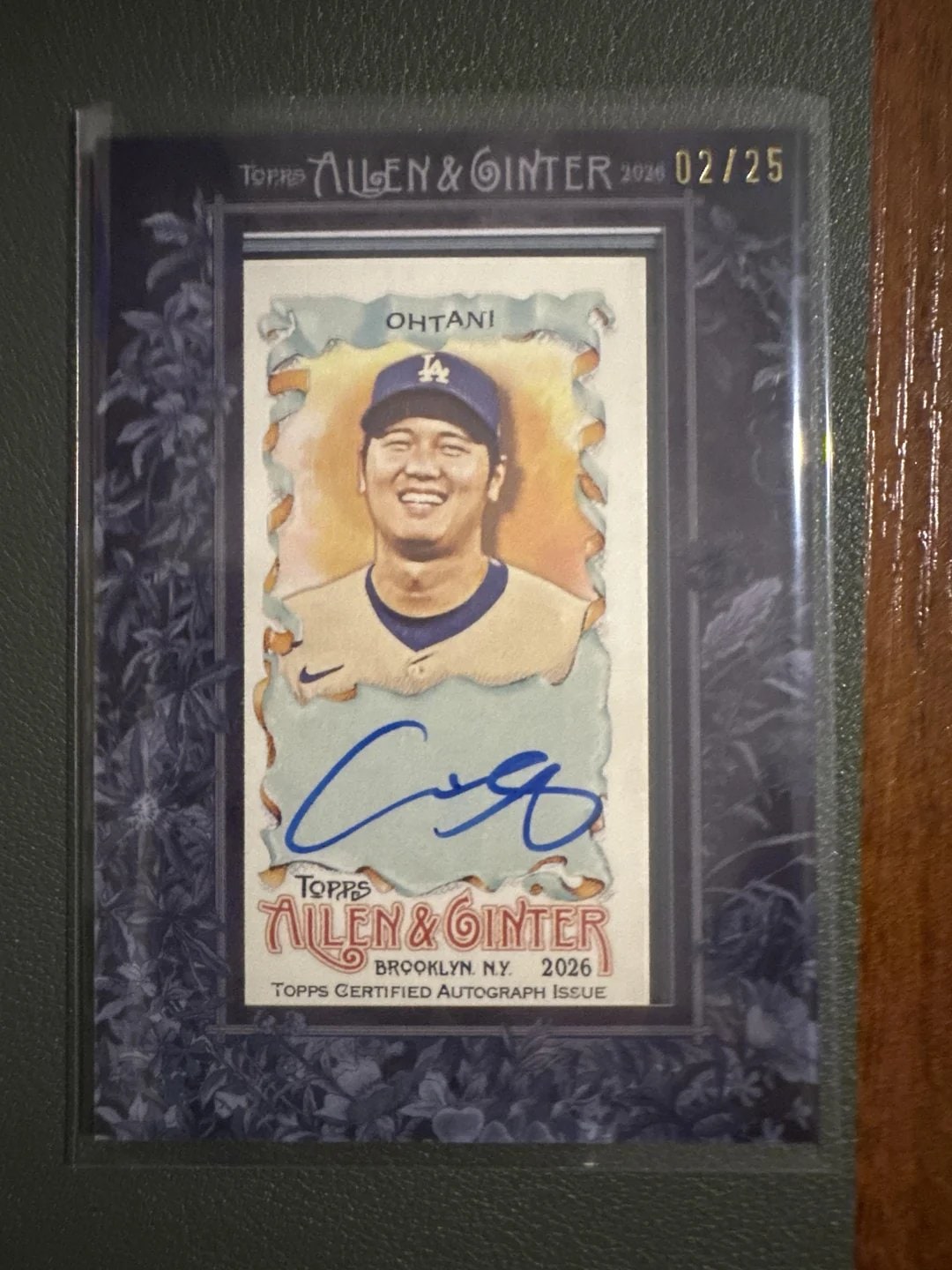 Shohei Ohtani Black Frame serial 2 of 25