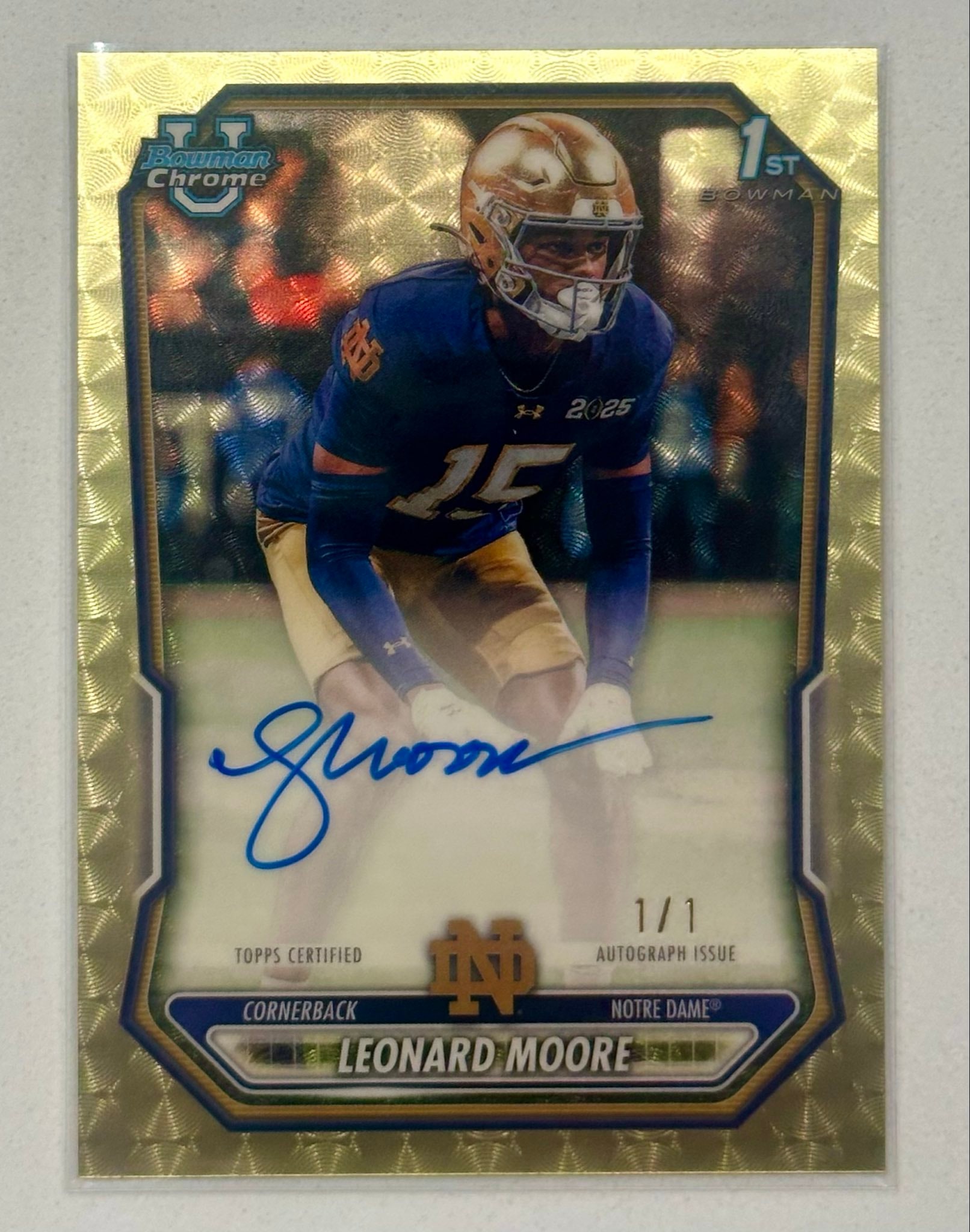 Leonard Moore SuperFractor serial 1 of 1