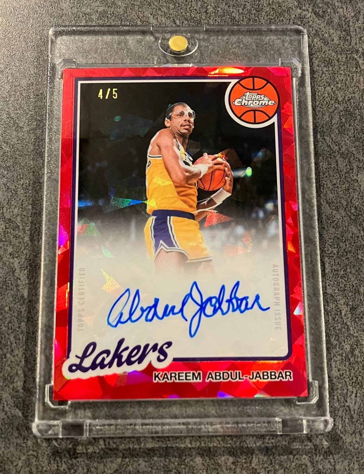 Kareem Abdul-Jabbar Red Sapphire serial 4 of 5