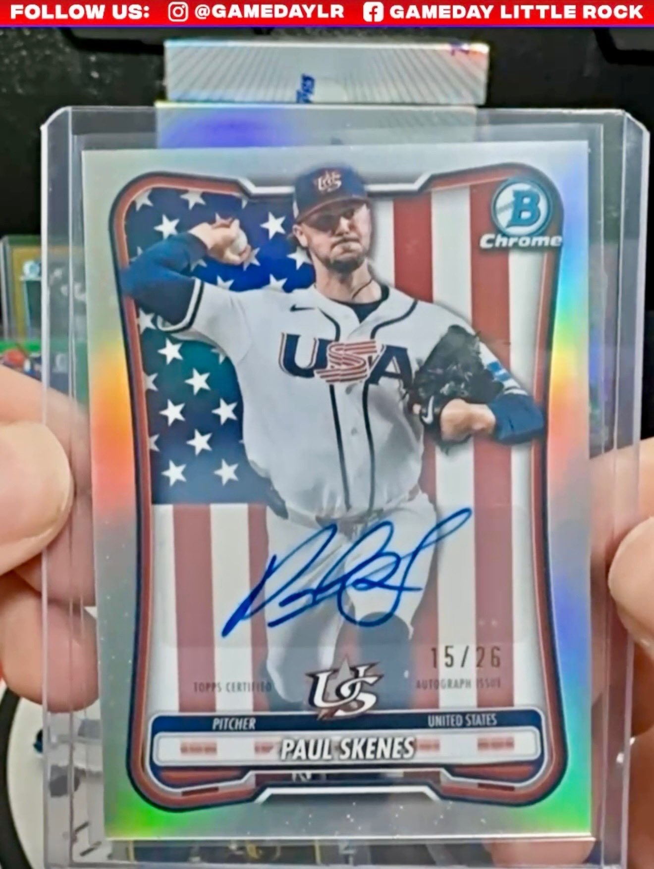 Paul Skenes Autograph Parallel serial 15 of 26