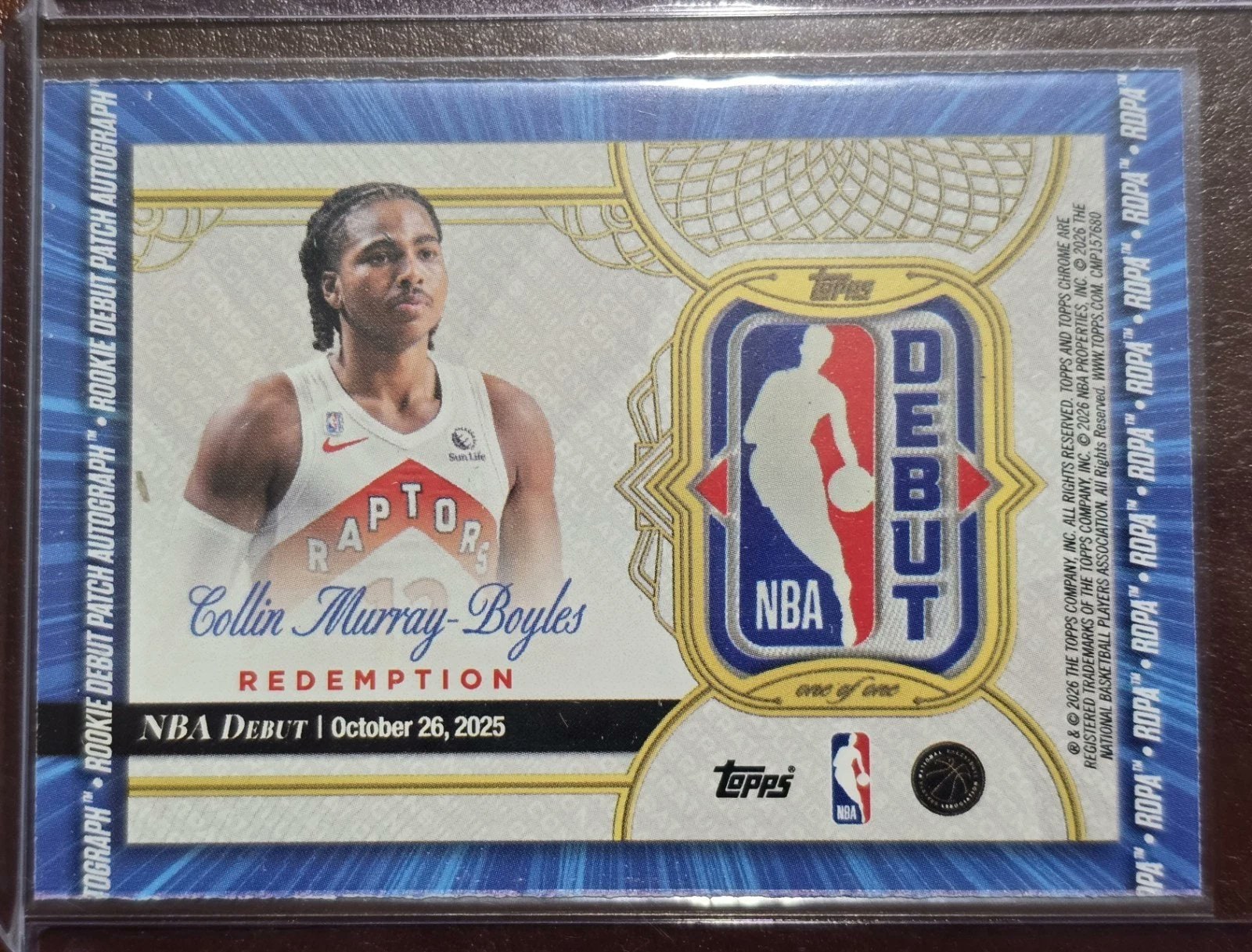 Collin Murray-Boyles Base serial 1 of 1