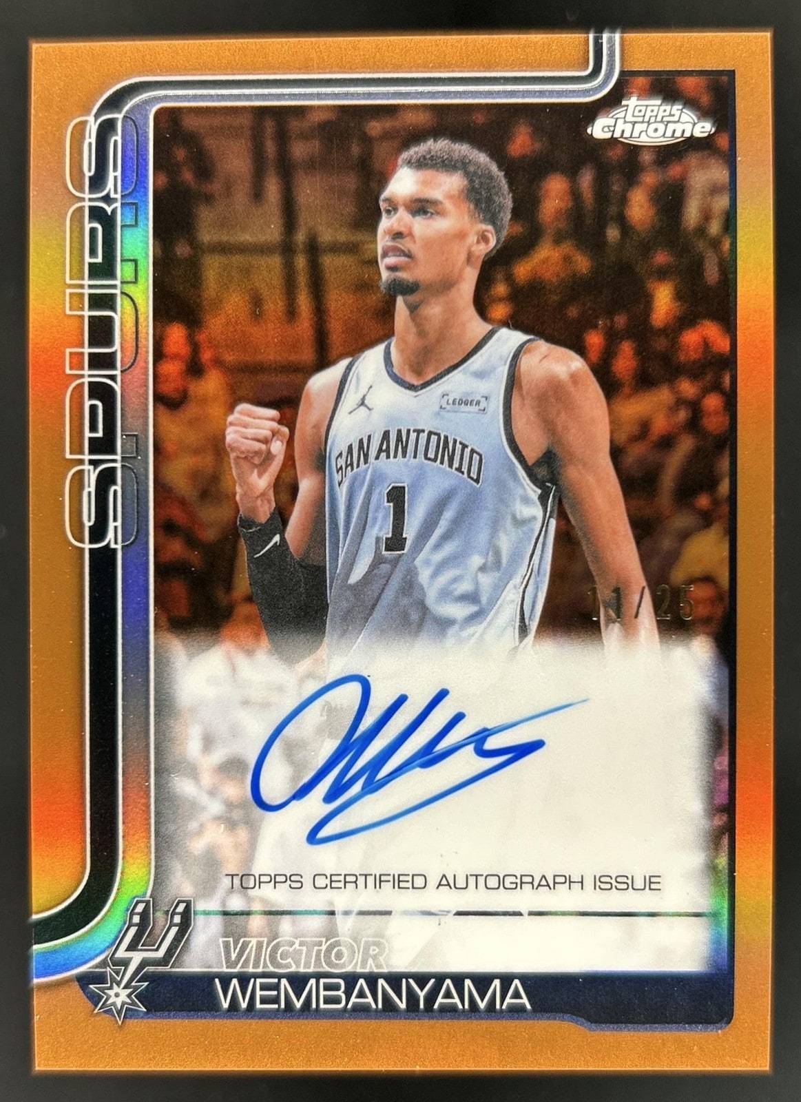 Victor Wembanyama Orange serial 11 of 25