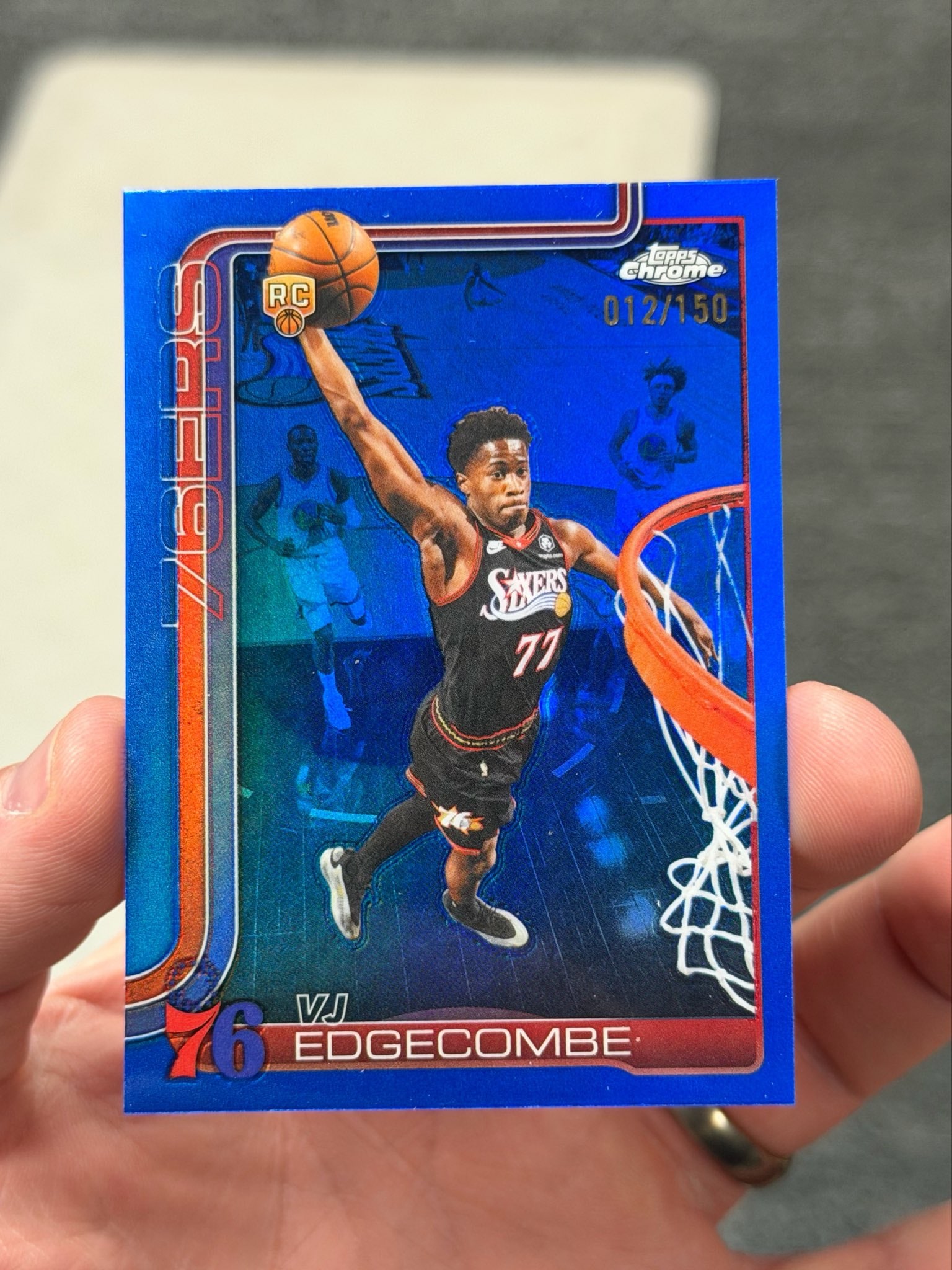 VJ Edgecombe Blue serial 12 of 150