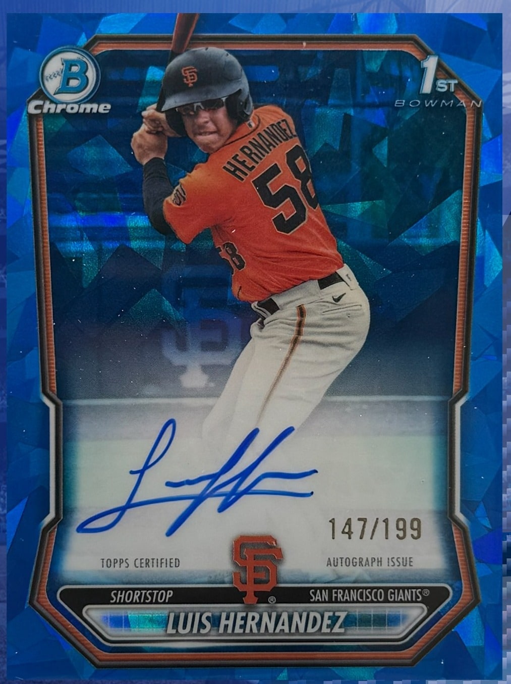 Luis Hernandez Base serial 147 of 199
