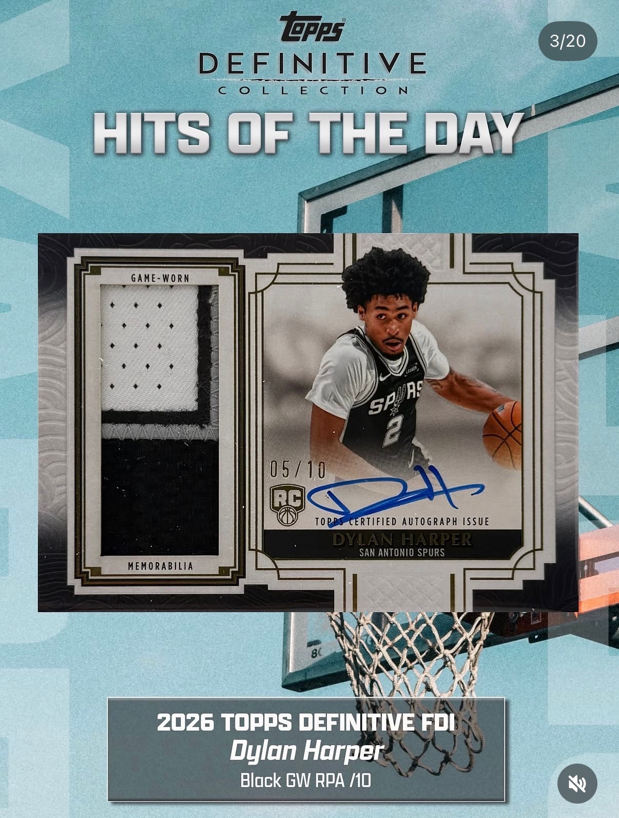 Dylan Harper Black serial 5 of 10