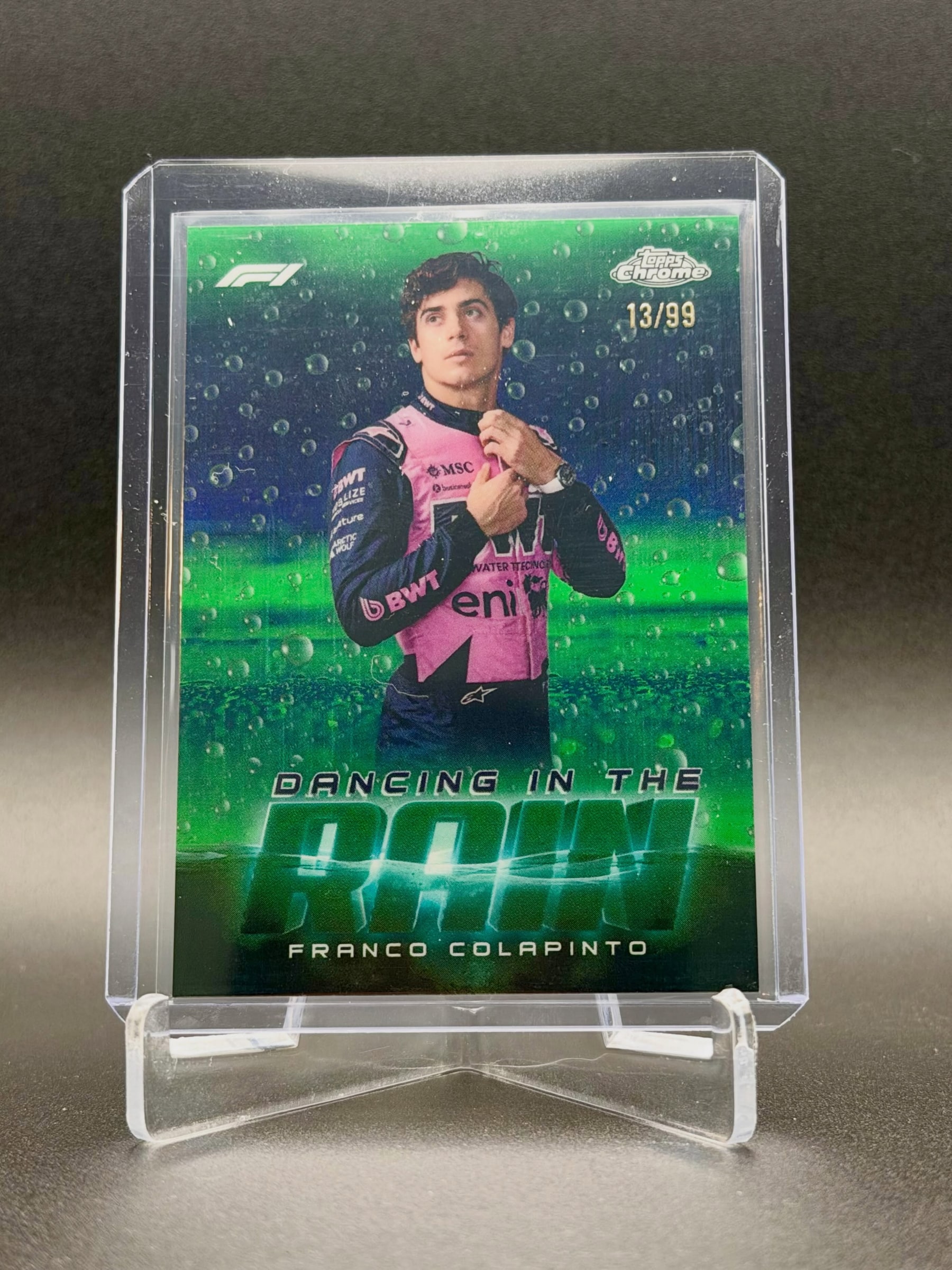 Franco Colapinto Green Refractor serial 13 of 99