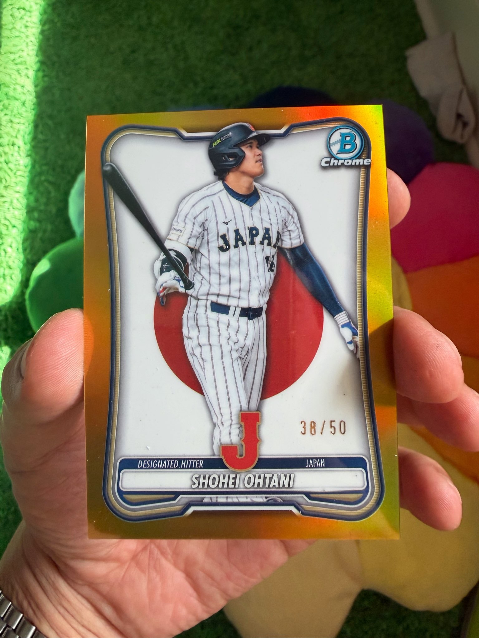 Shohei Ohtani Gold serial 38 of 50