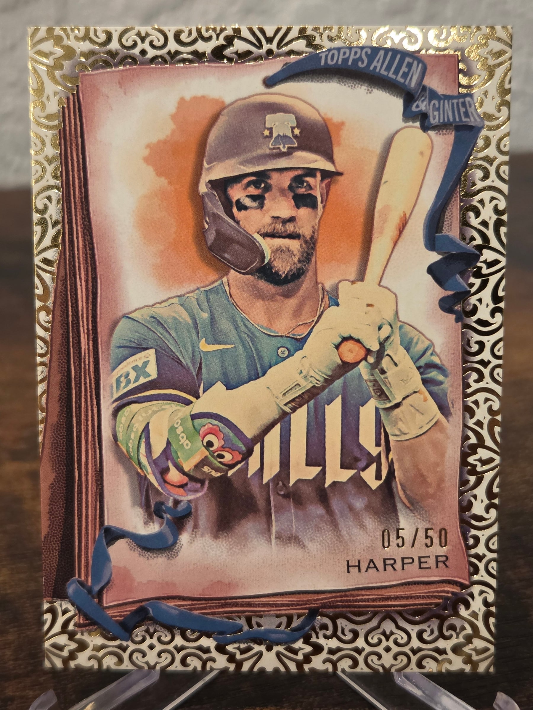 Bryce Harper Gold Foil Filagre serial 5 of 50