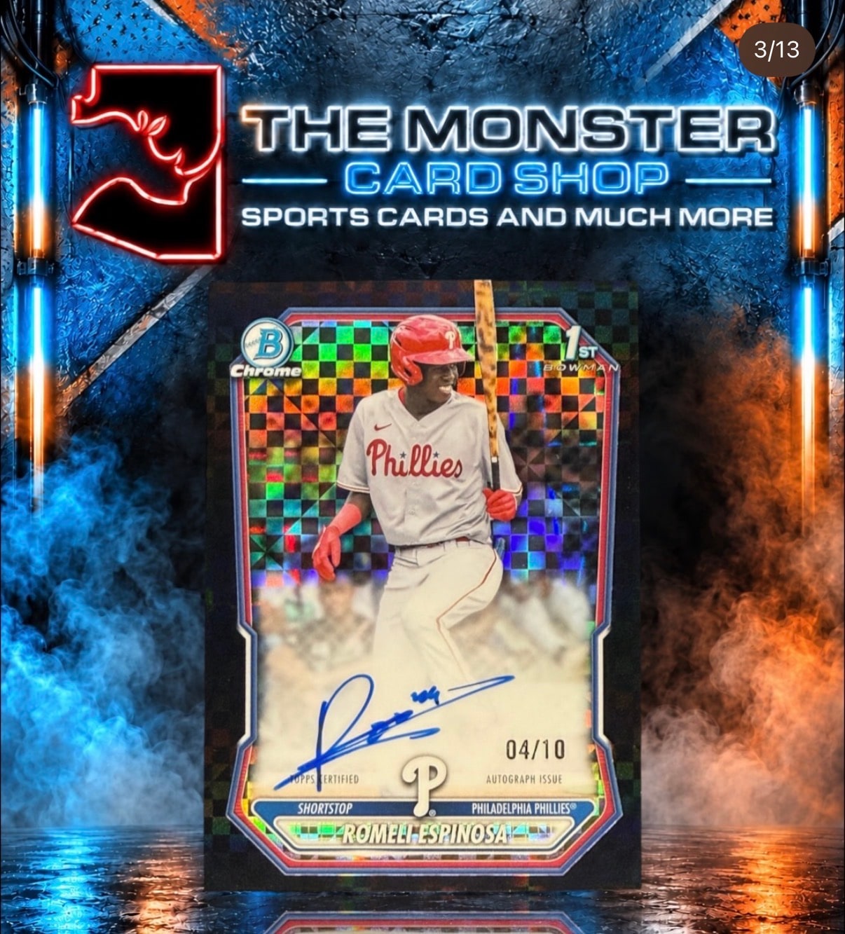 Romeli Espinosa Black X-Fractor Refractor serial 4 of 10