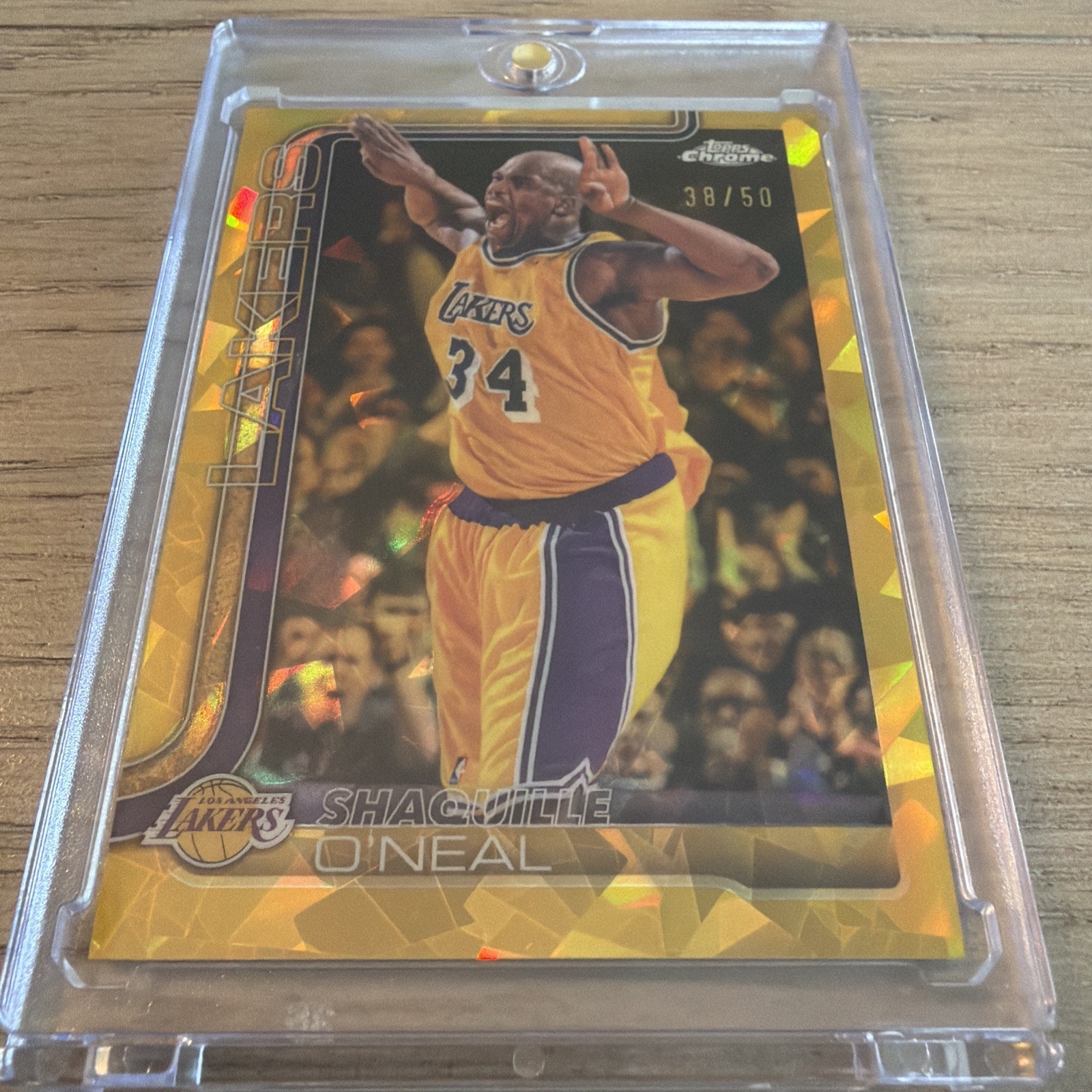 Shaquille O'Neal Gold Sapphire serial 38 of 50