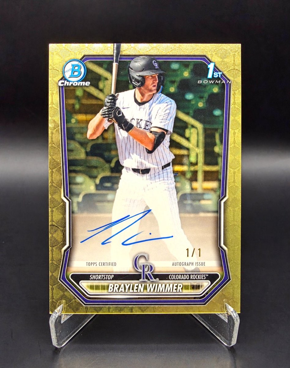 Braylen Wimmer SuperFractor serial 1 of 1