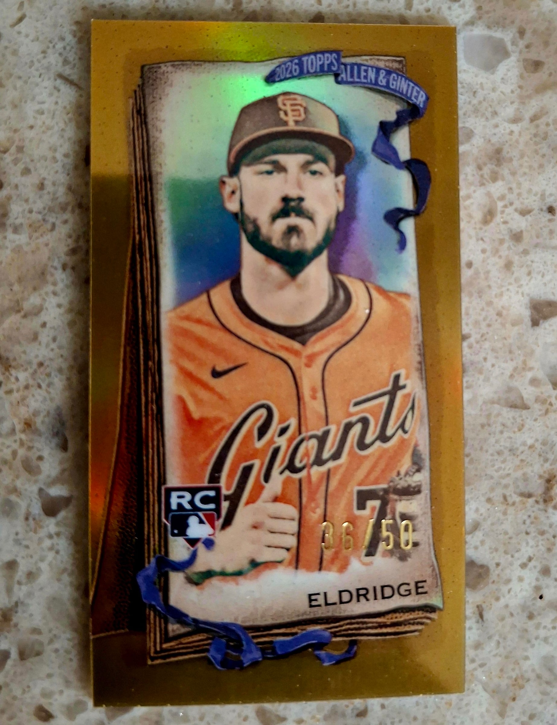 Bryce Eldridge Gold Refractor serial 36 of 50