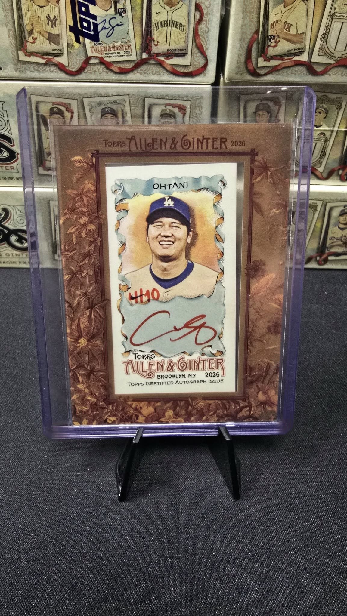 Shohei Ohtani Red Ink serial 4 of 10