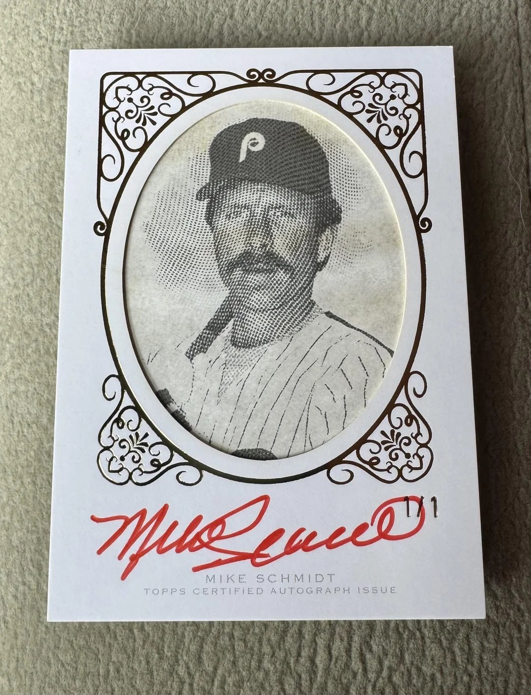 Mike Schmidt Red Ink serial 1 of 1