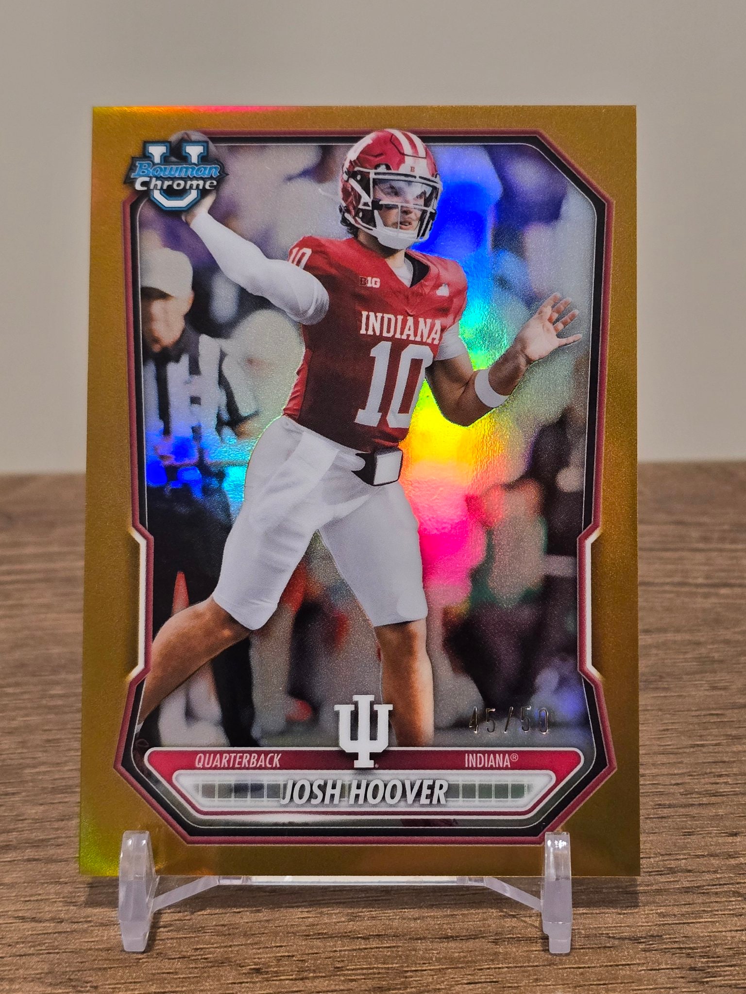 Josh Hoover Gold Refractor serial 45 of 50