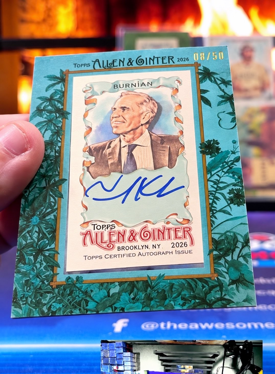 Tim Kurkjian Blue Frame serial 8 of 50