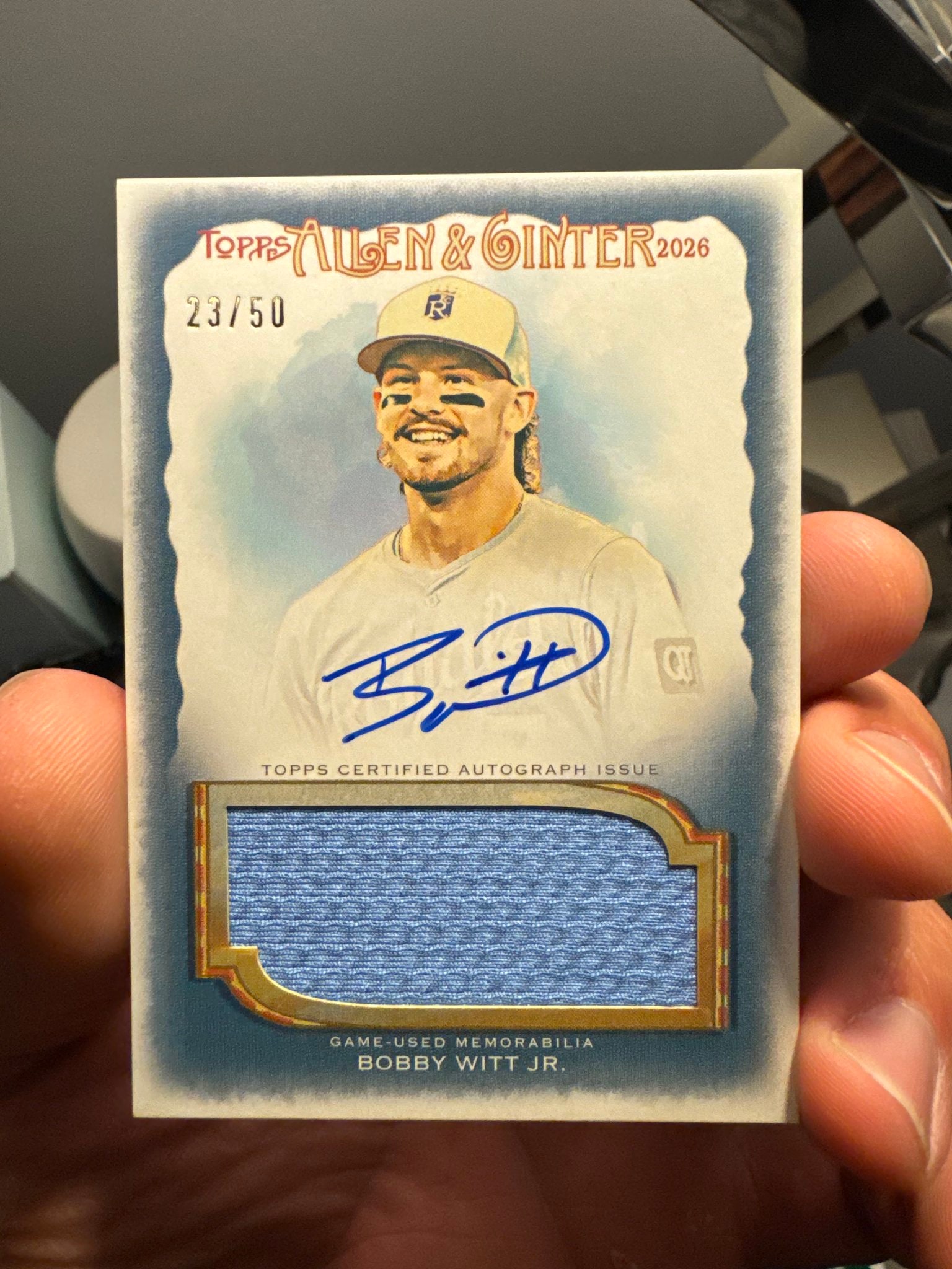 Bobby Witt Jr. Gold Filagree serial 23 of 50