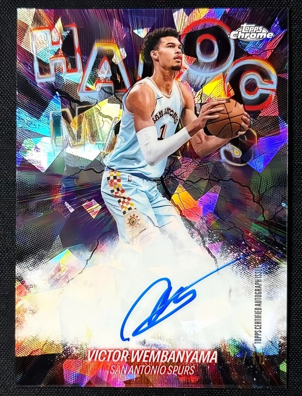 Victor Wembanyama Black Sapphire serial 6 of 10