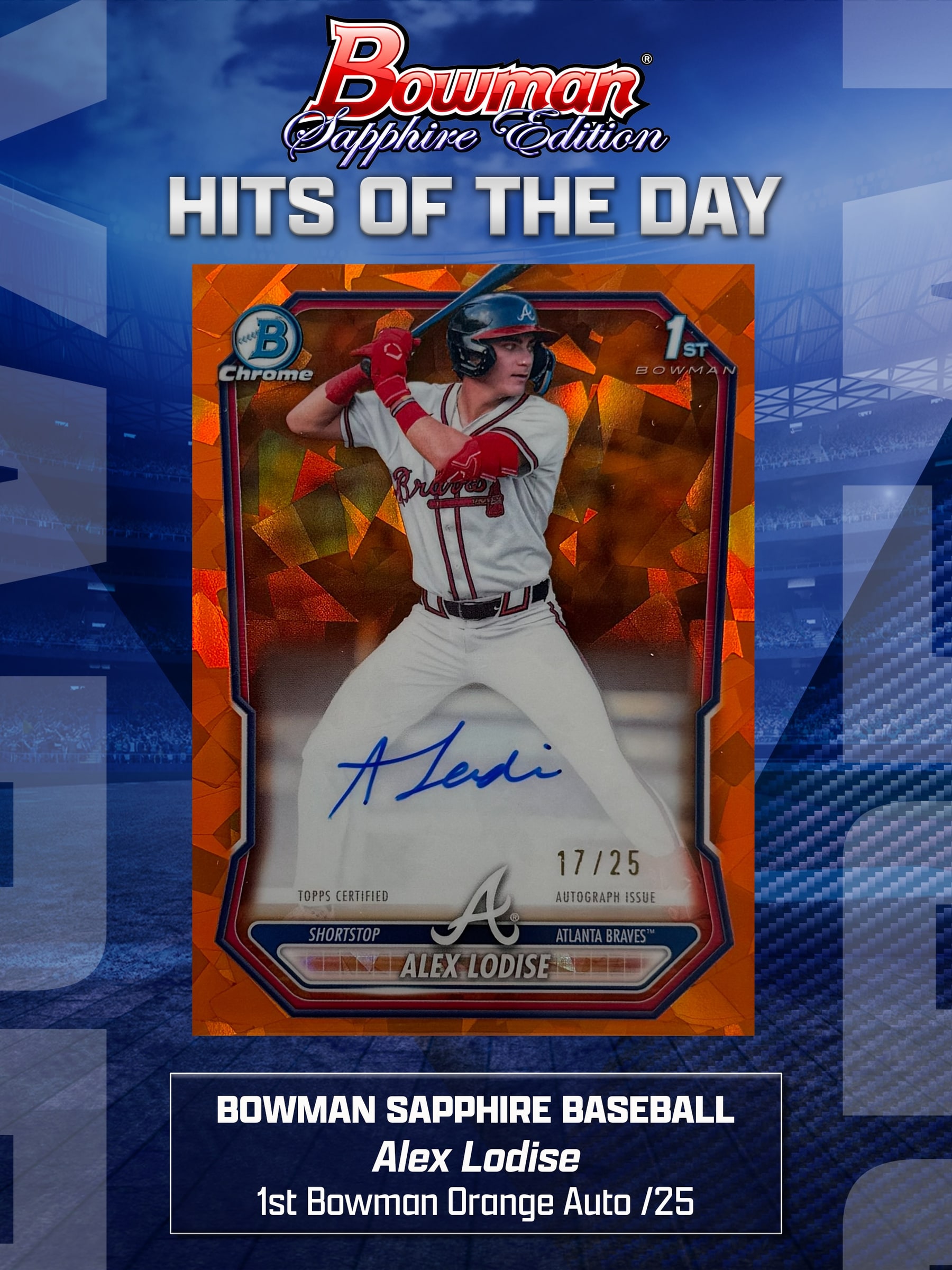 Alex Lodise Orange Sapphire serial 17 of 25