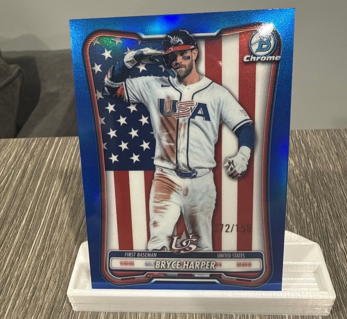 Bryce Harper Blue serial 72 of 150
