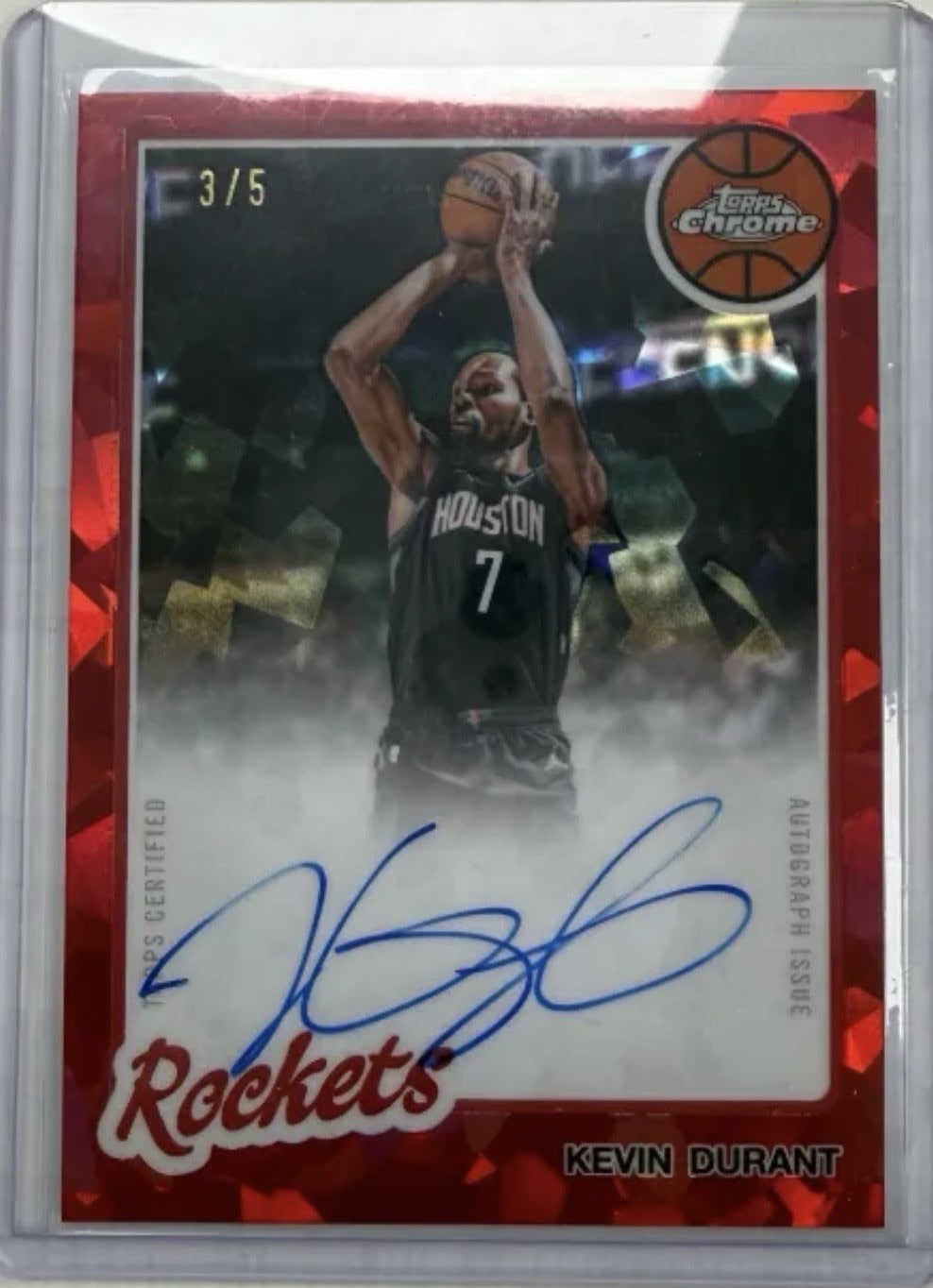Kevin Durant Red Sapphire serial 3 of 5