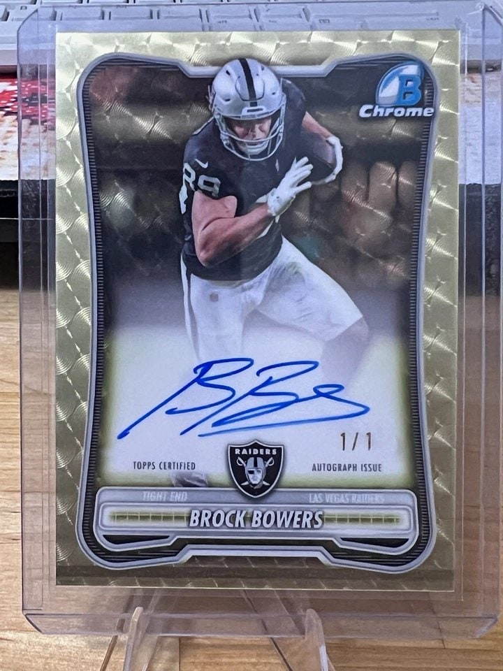 Brock Bowers SuperFractor serial 1 of 1