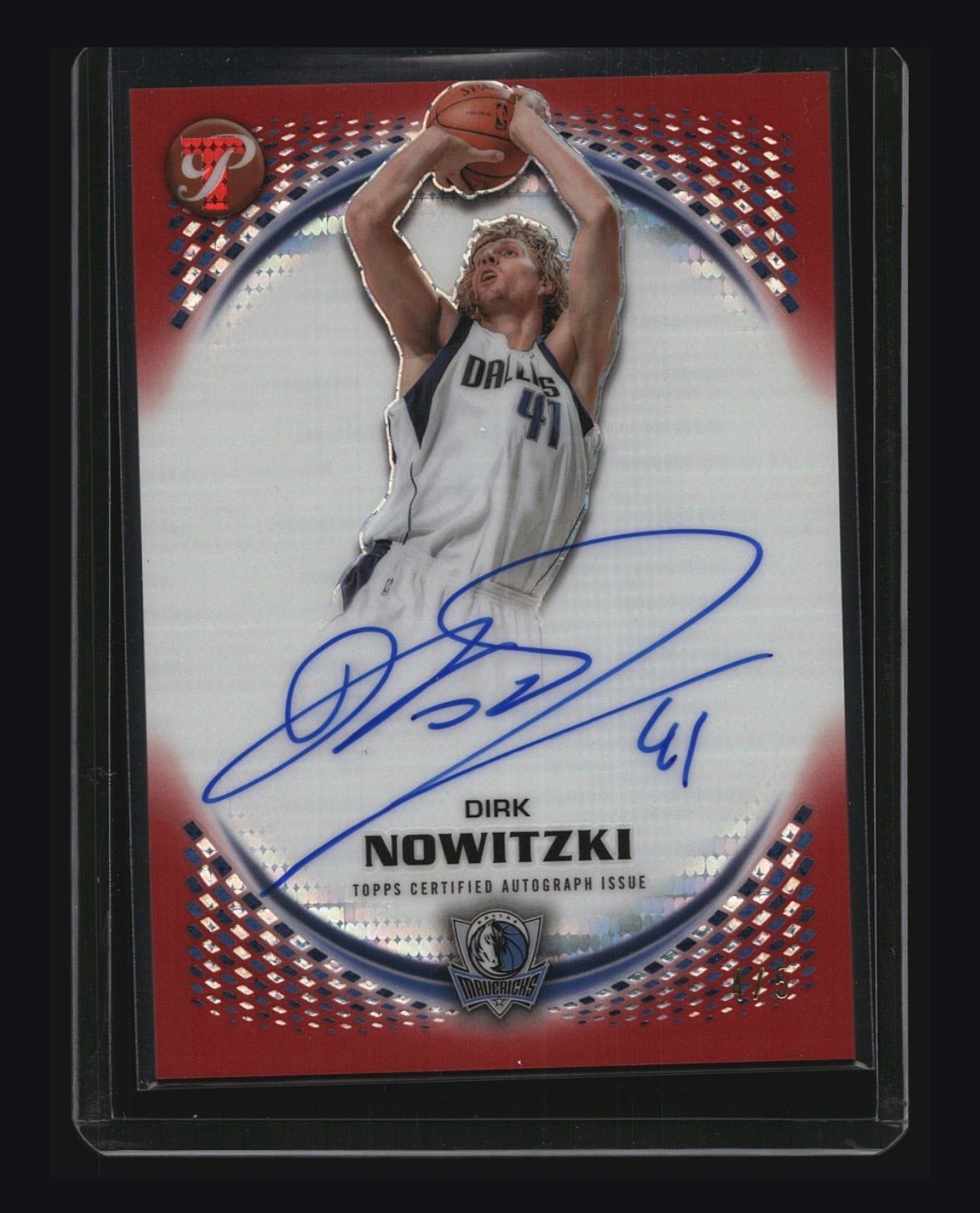Dirk Nowitzki Pristine Red serial 4 of 5