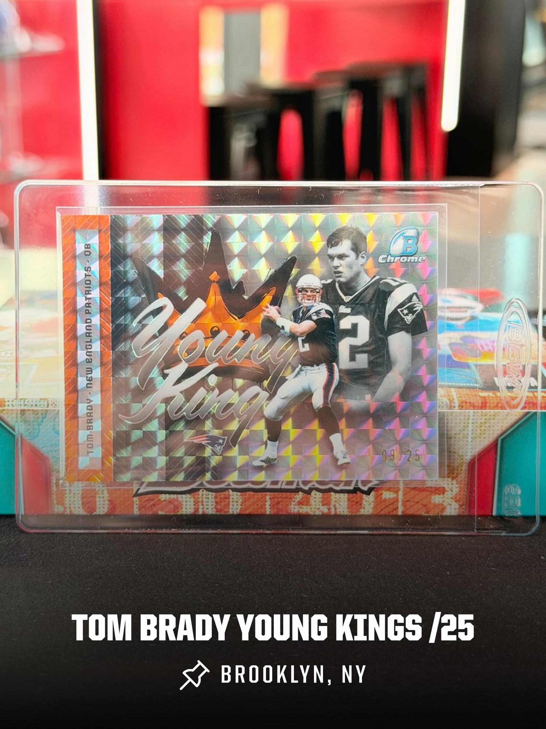 Tom Brady Orange Geometric serial 9 of 25