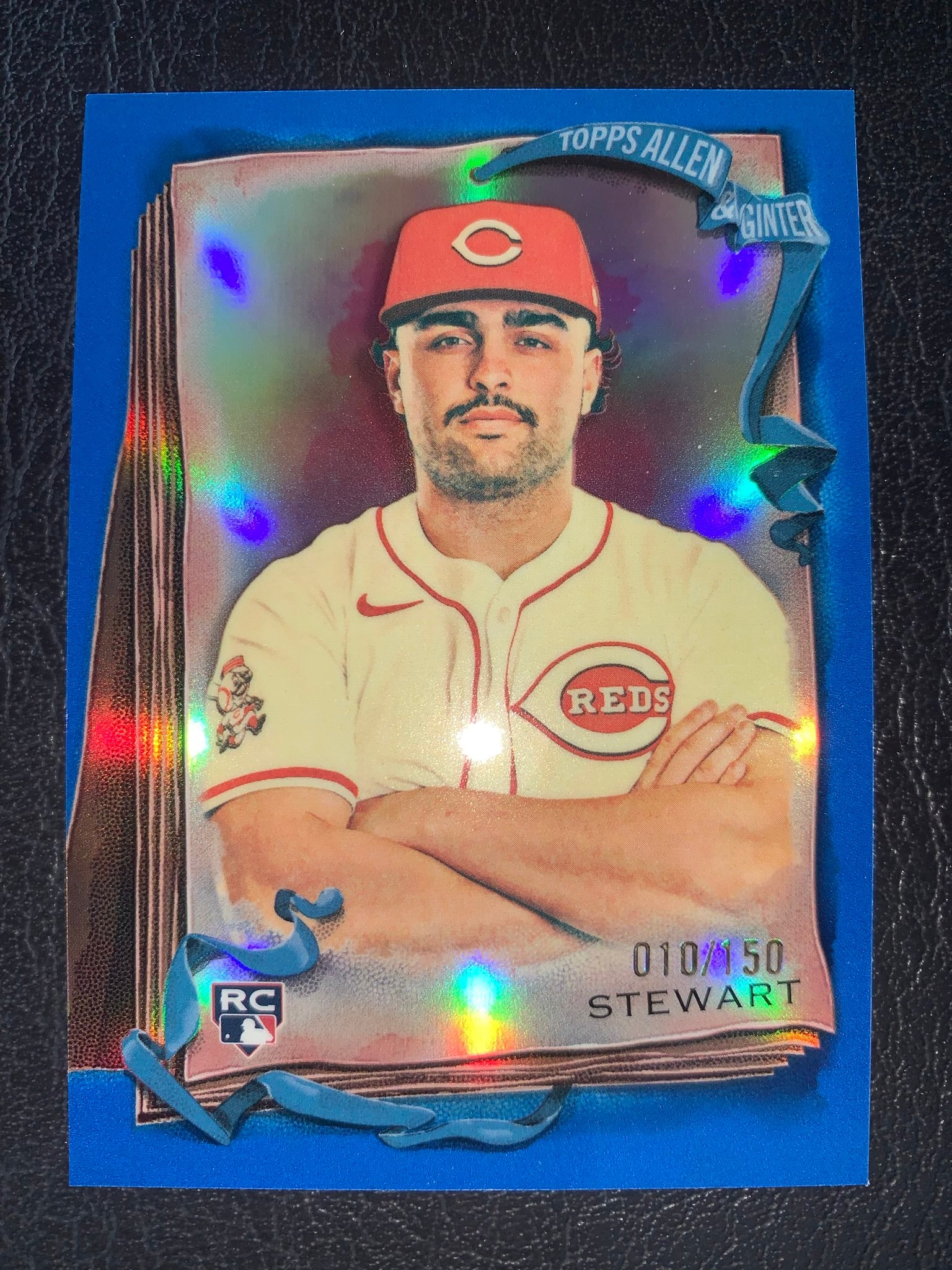 Sal Stewart Blue Refractor serial 10 of 150