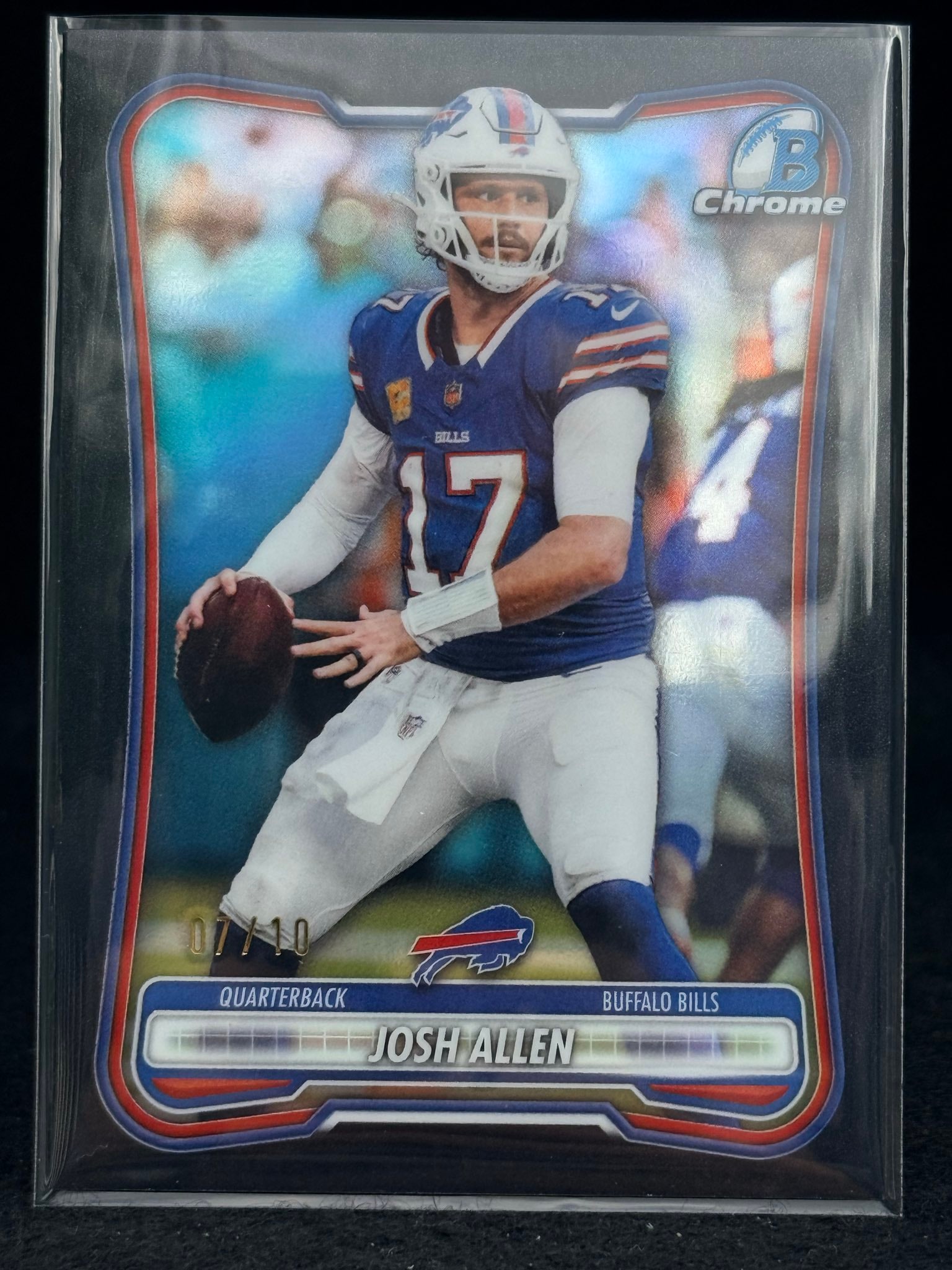Josh Allen Black Refractor serial 7 of 10