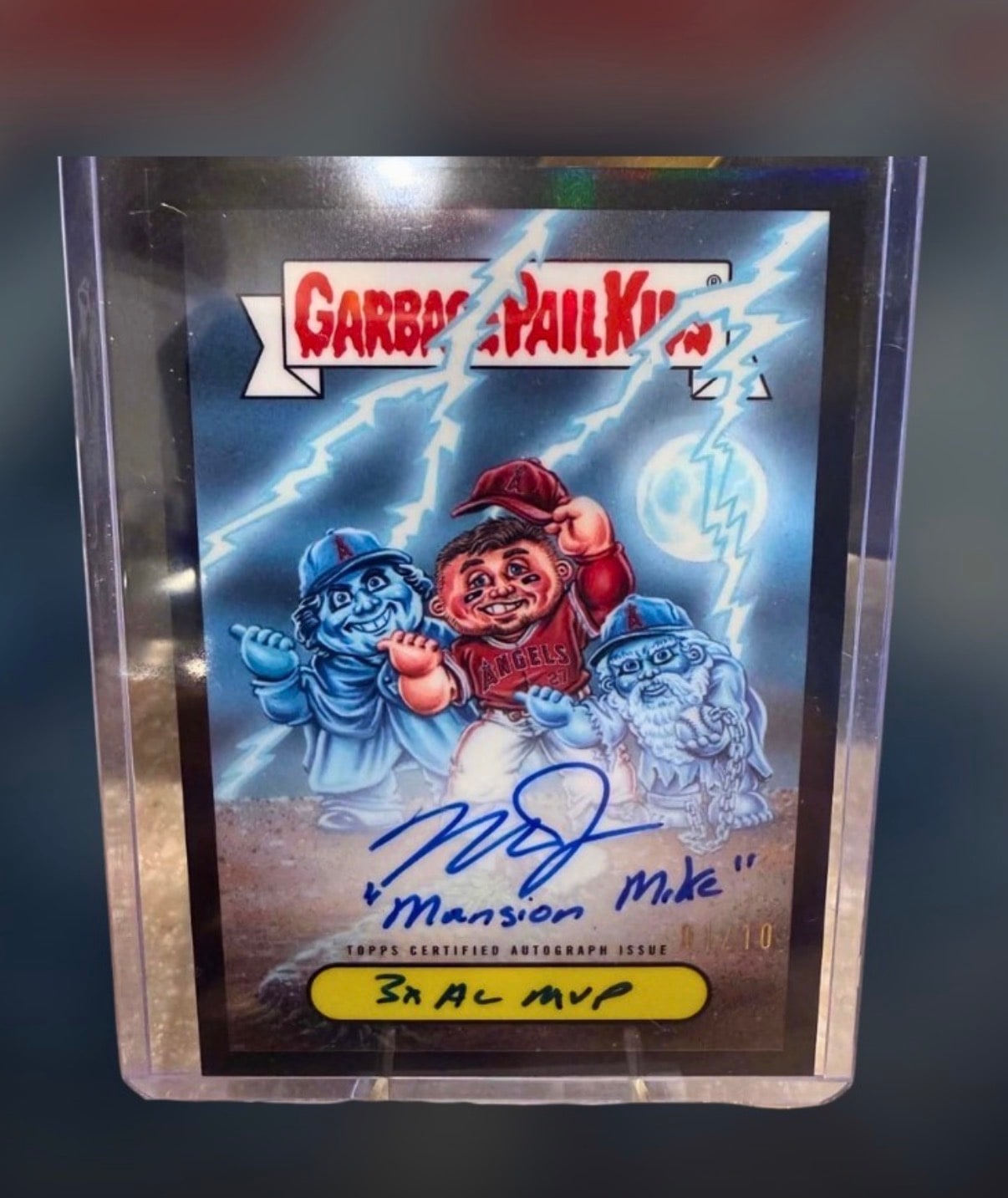 Mike Trout Black serial 1 of 10