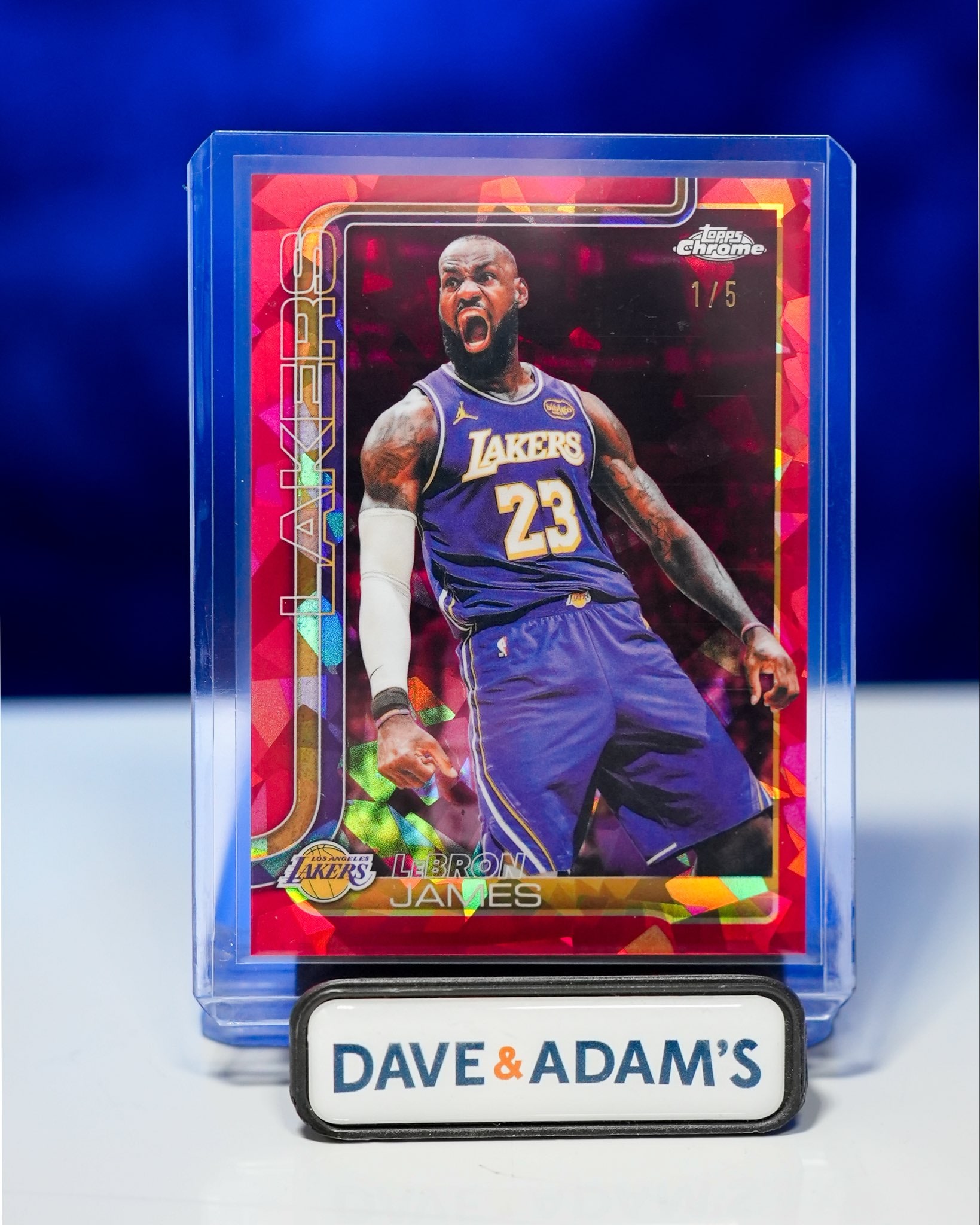 LeBron James Red Sapphire serial 1 of 5