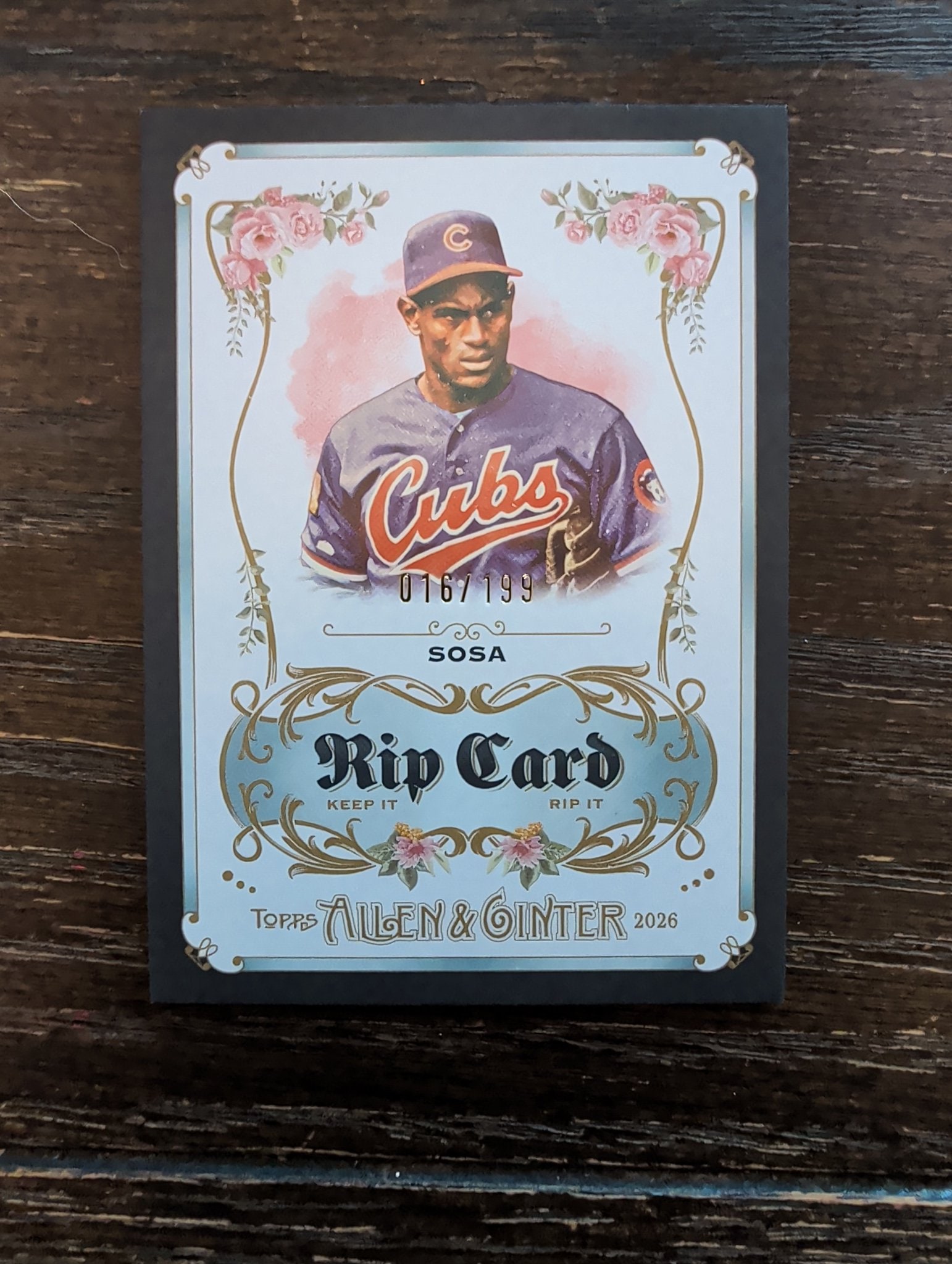 Sammy Sosa Base serial 16 of 199