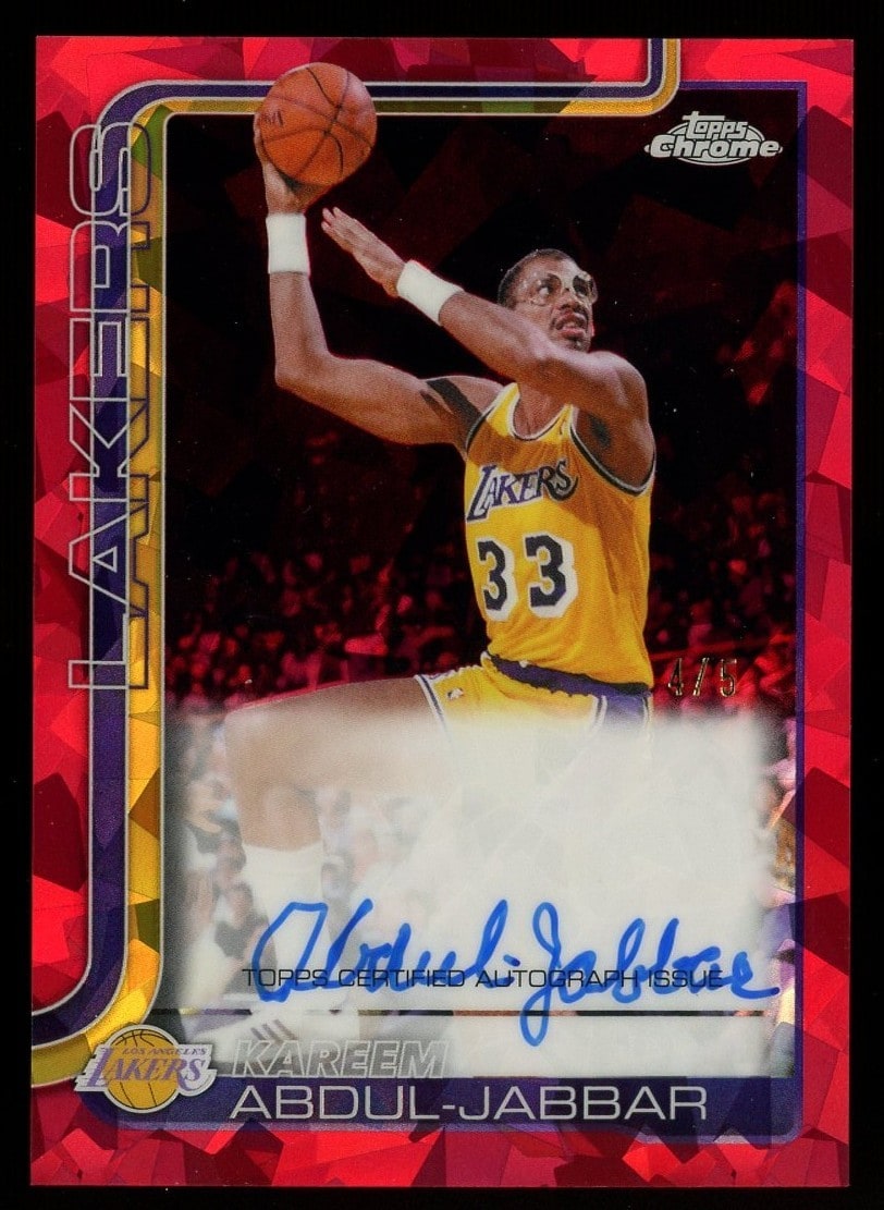 Kareem Abdul-Jabbar Red Sapphire serial 4 of 5