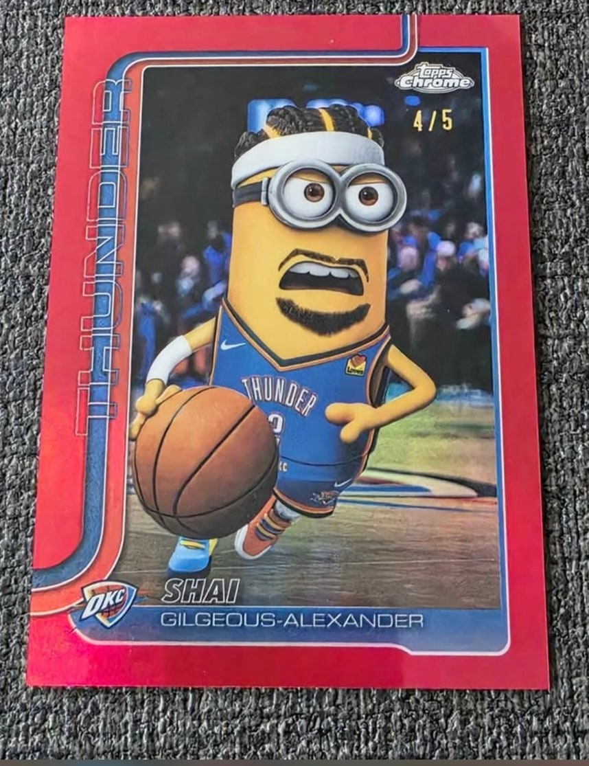 Shai Gilgeous-Alexander Red serial 4 of 5