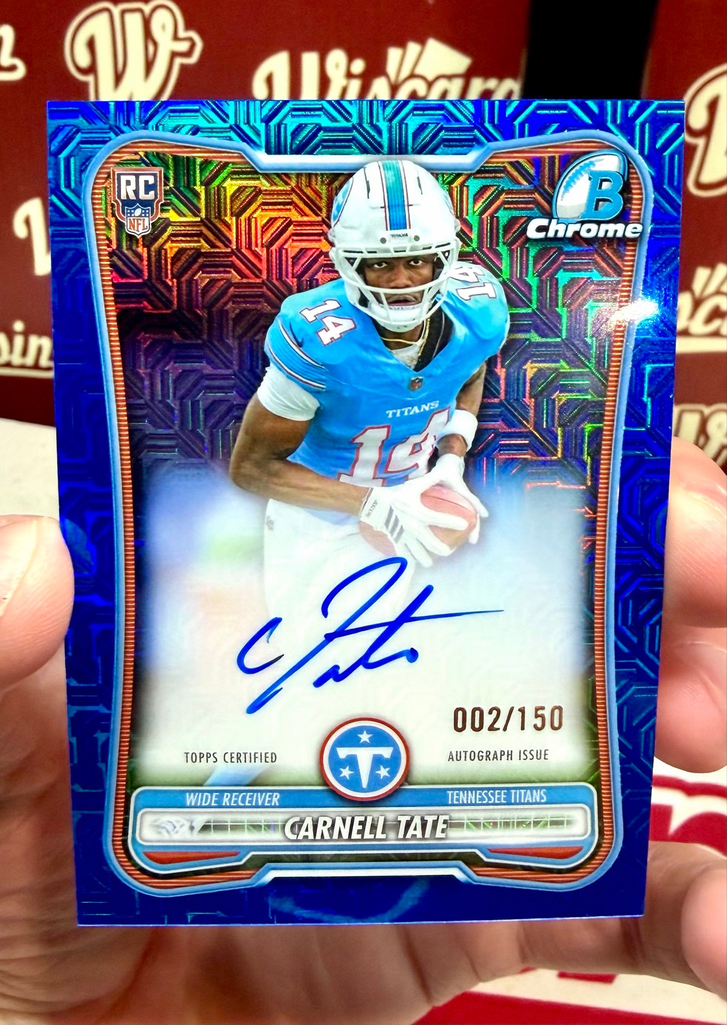 Carnell Tate Blue Mojo serial 2 of 150