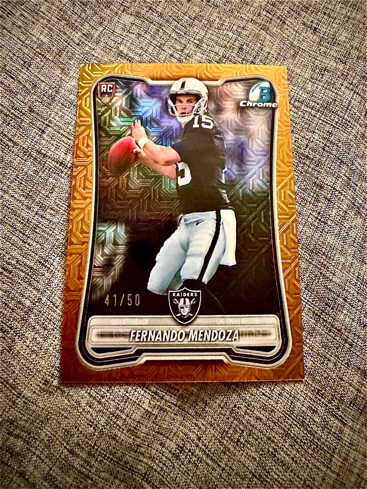 Fernando Mendoza Gold Mojo serial 41 of 50