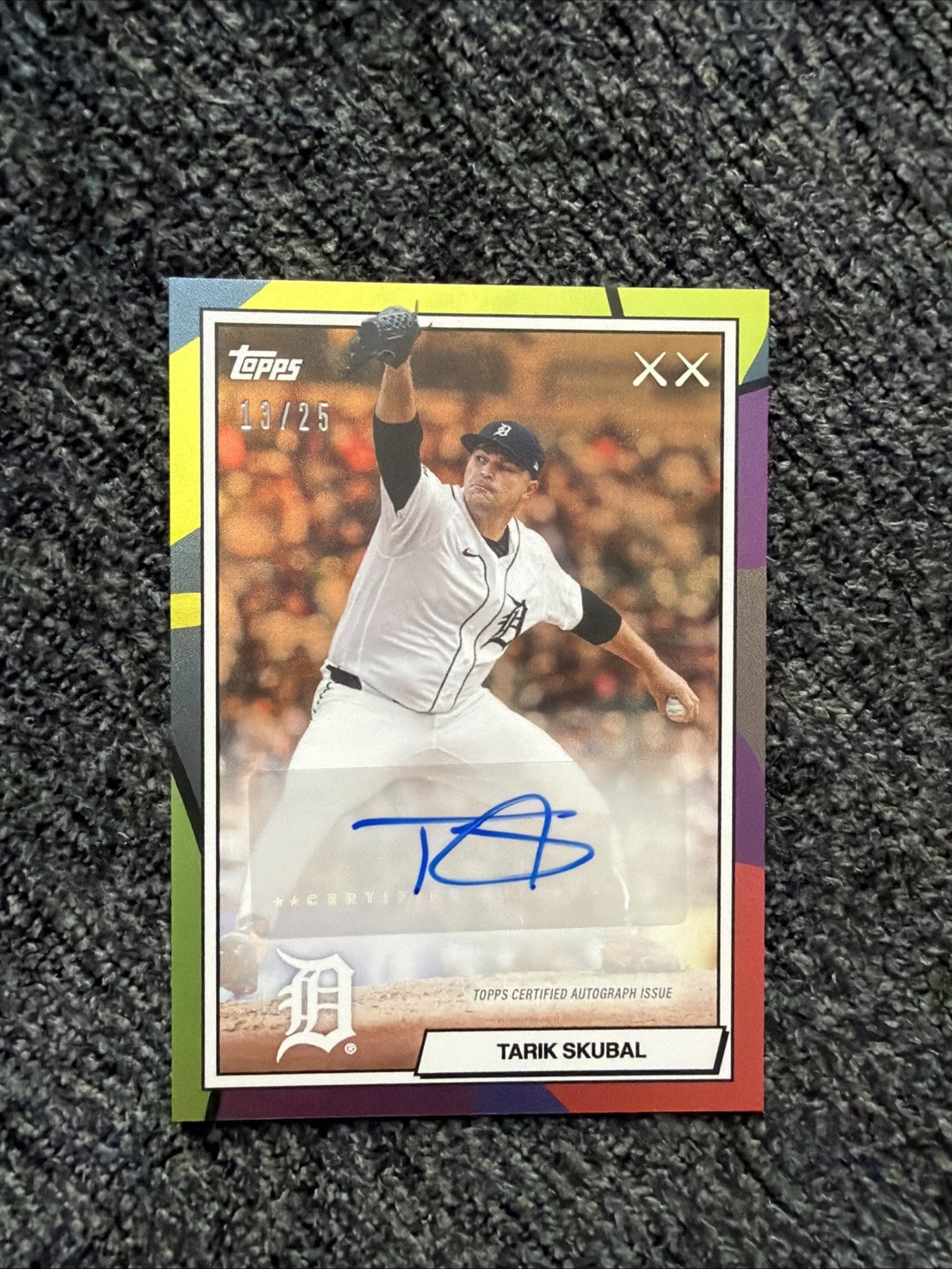 Tarik Skubal Orange serial 13 of 25